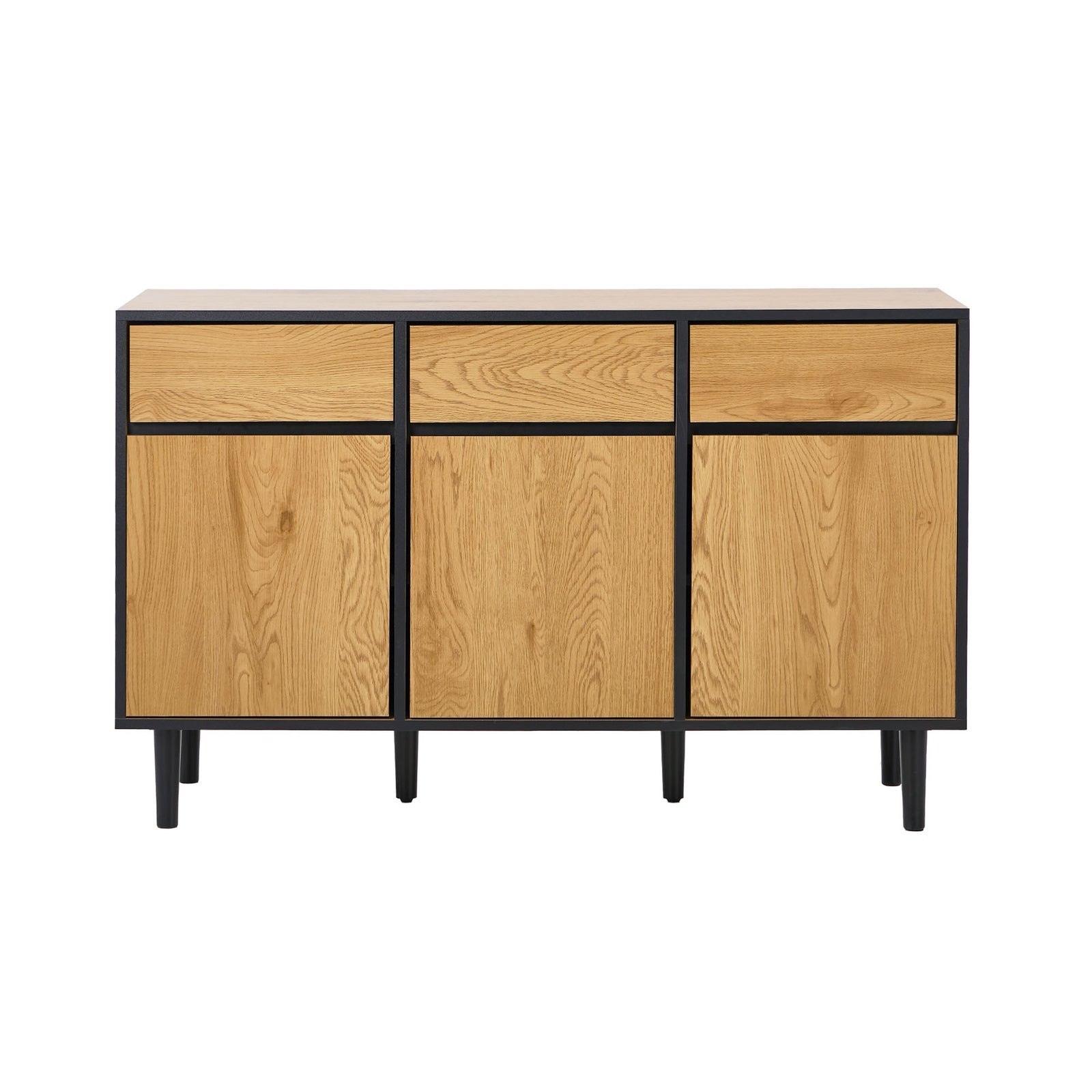Oikiture Buffet Sideboard Storage Cabinet Cupboard Drawers Kitchen Hallway Table