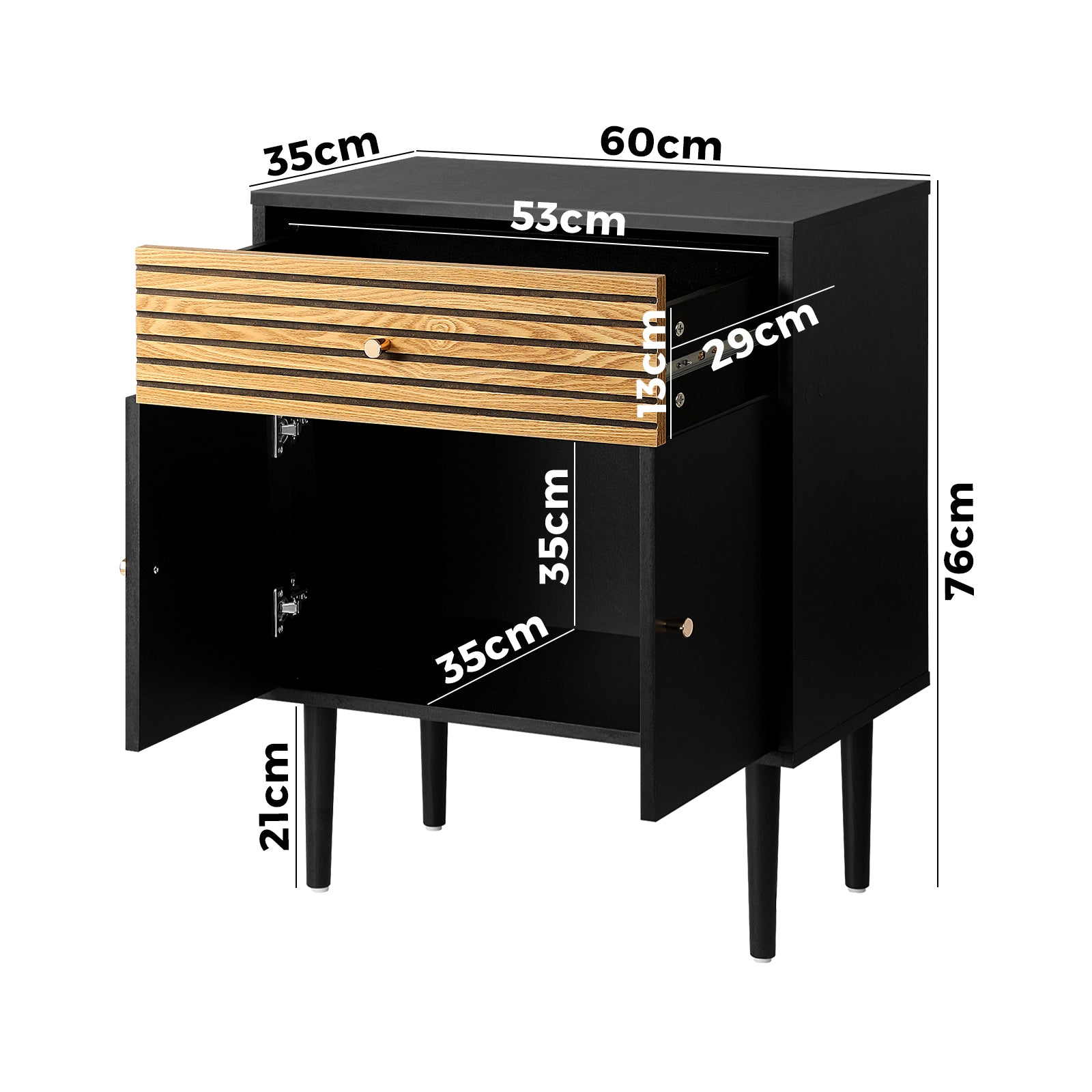 Oikiture Sideboard Buffet Storage Cabinet Hallway Kitchen Cupboard Drawers Table - Sunyee