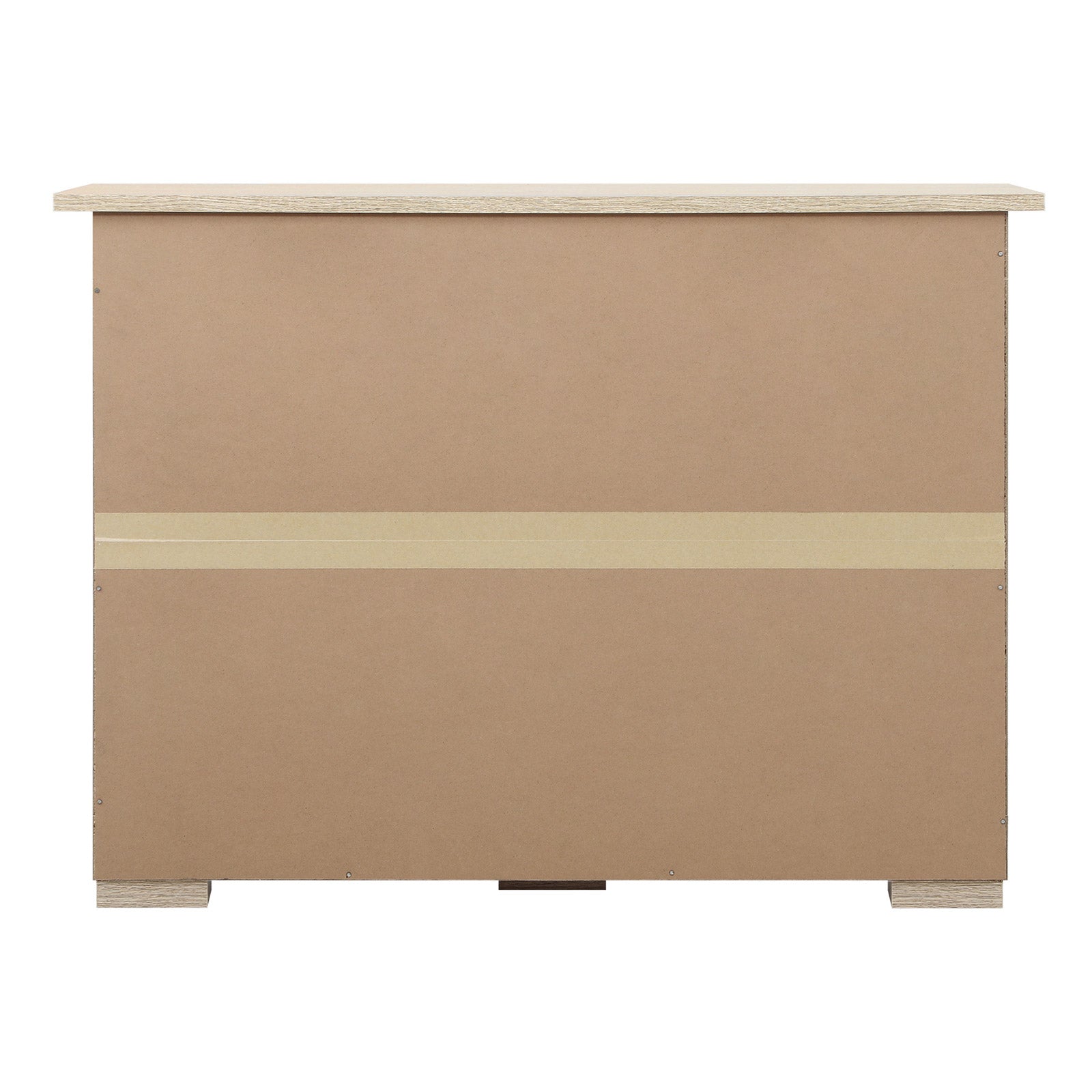 Oikiture Buffet Sideboard Cabinet Doors Storage Cupboard Hallway Table Natural - Sunyee