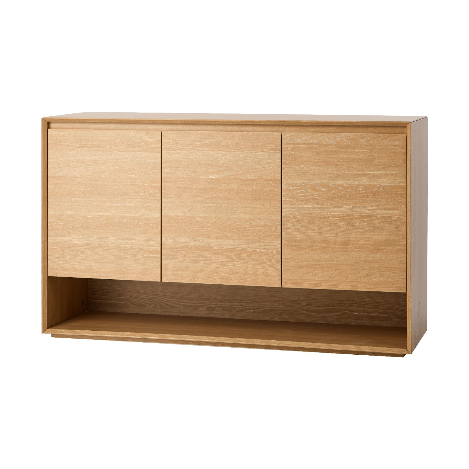 Oikiture Buffet Sideboard Storage Cabinet 3 Doors Cupboard Hallway Table 120cm