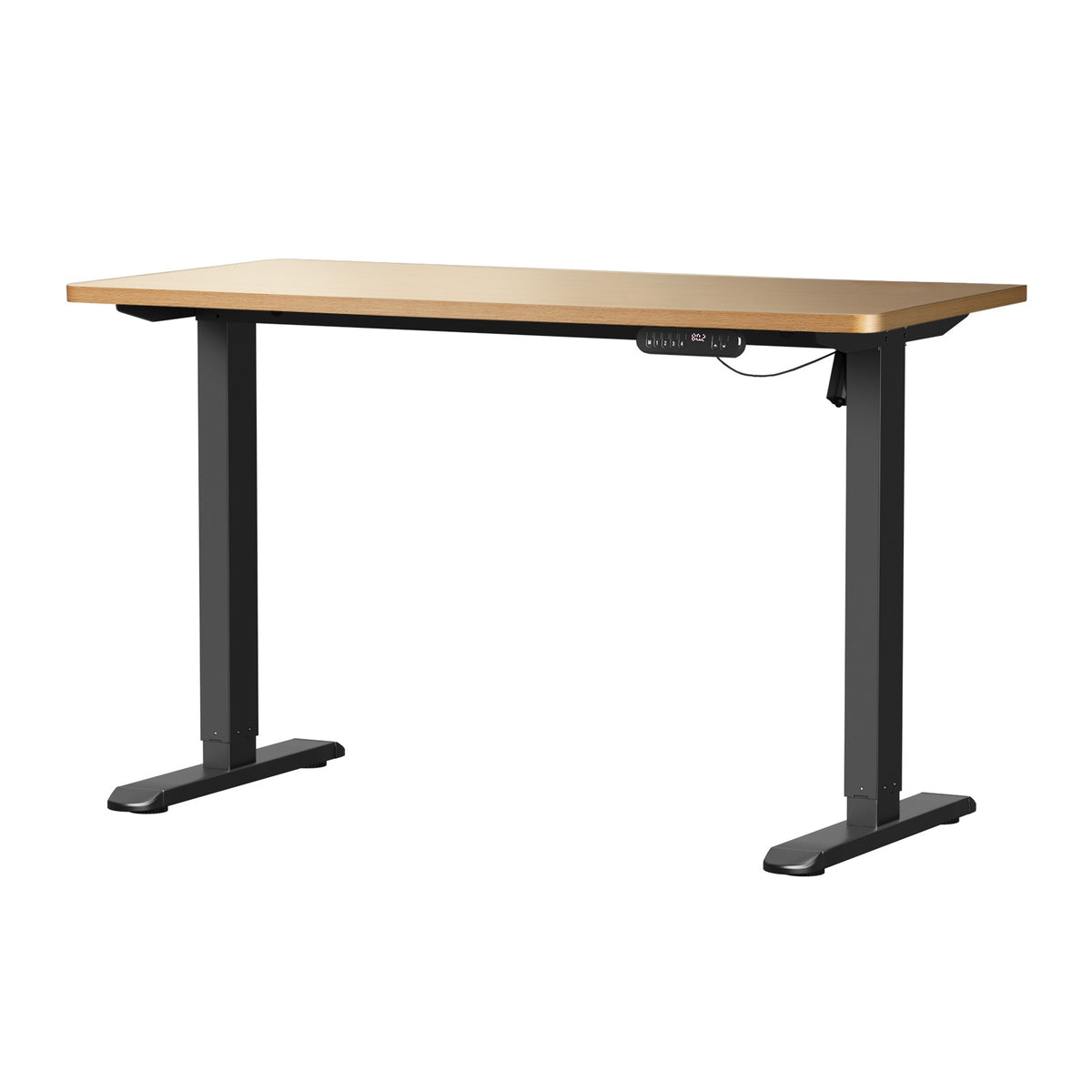 Oikiture 120CM Electric Standing Desk Single Motor Frame with Tabletop 3 Colour