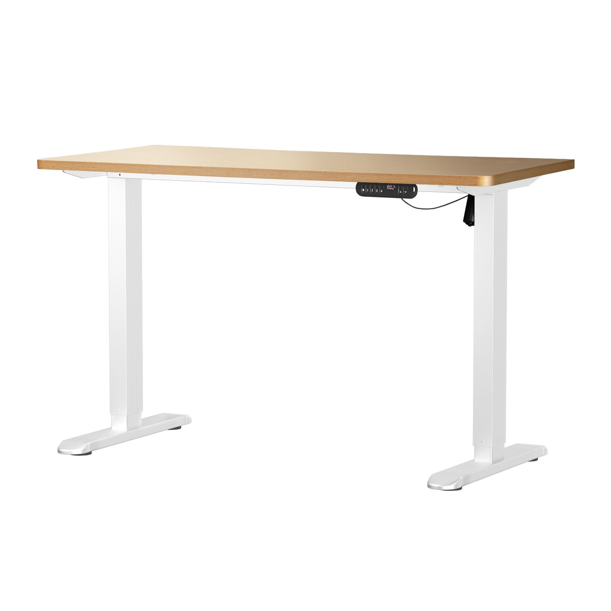 Oikiture 120CM Electric Standing Desk Single Motor Frame with Tabletop 3 Colour