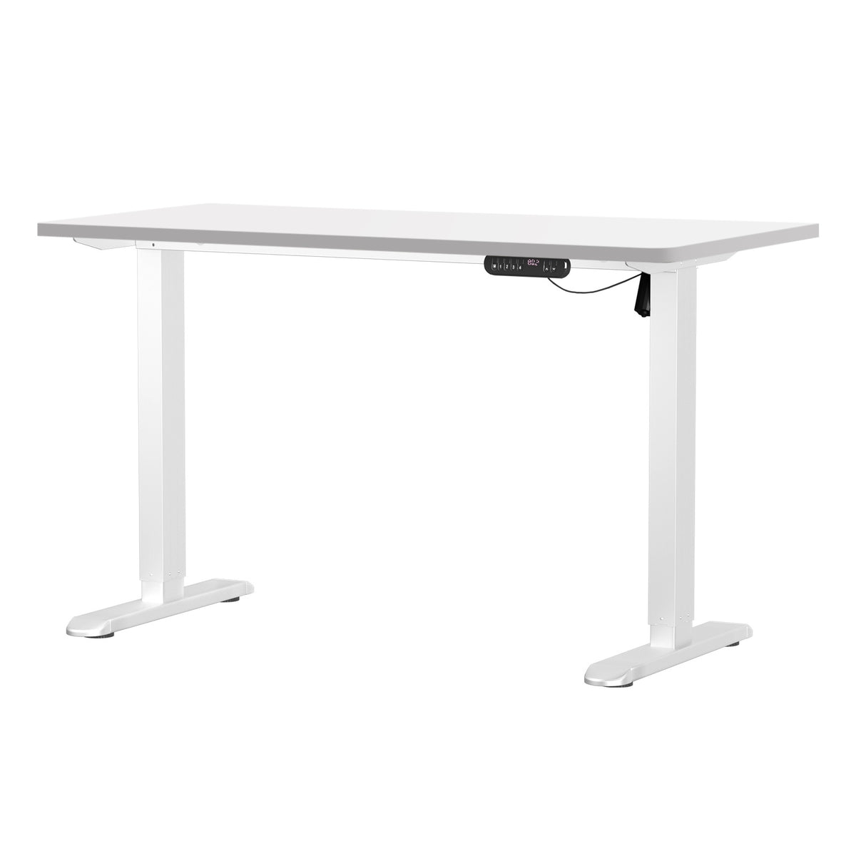 Oikiture 120CM Electric Standing Desk Single Motor Frame with Tabletop 3 Colour