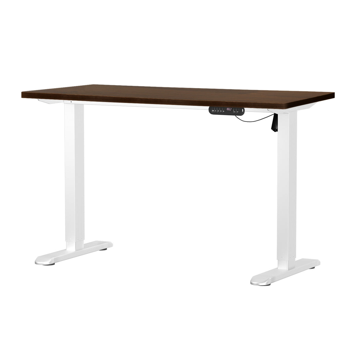 Oikiture 120CM Electric Standing Desk Single Motor Frame with Tabletop 3 Colour