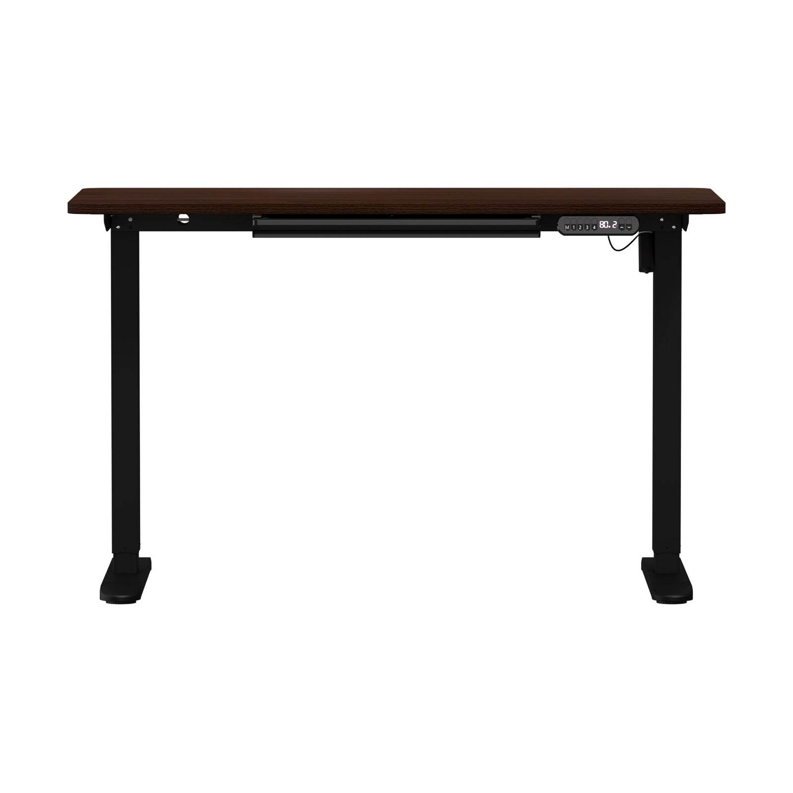 Oikiture 140cm Electric Standing Desk With Drawer Adjustable Office Table Black - Sunyee