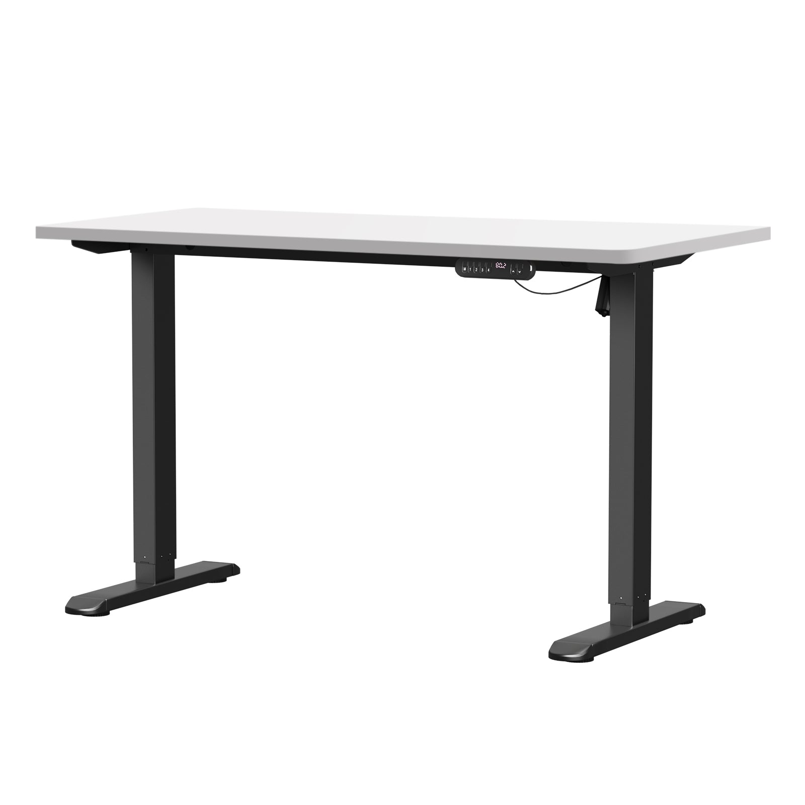 Oikiture Electric Standing Desk Single Motor Black Frame 140CM Tabletop - Sunyee