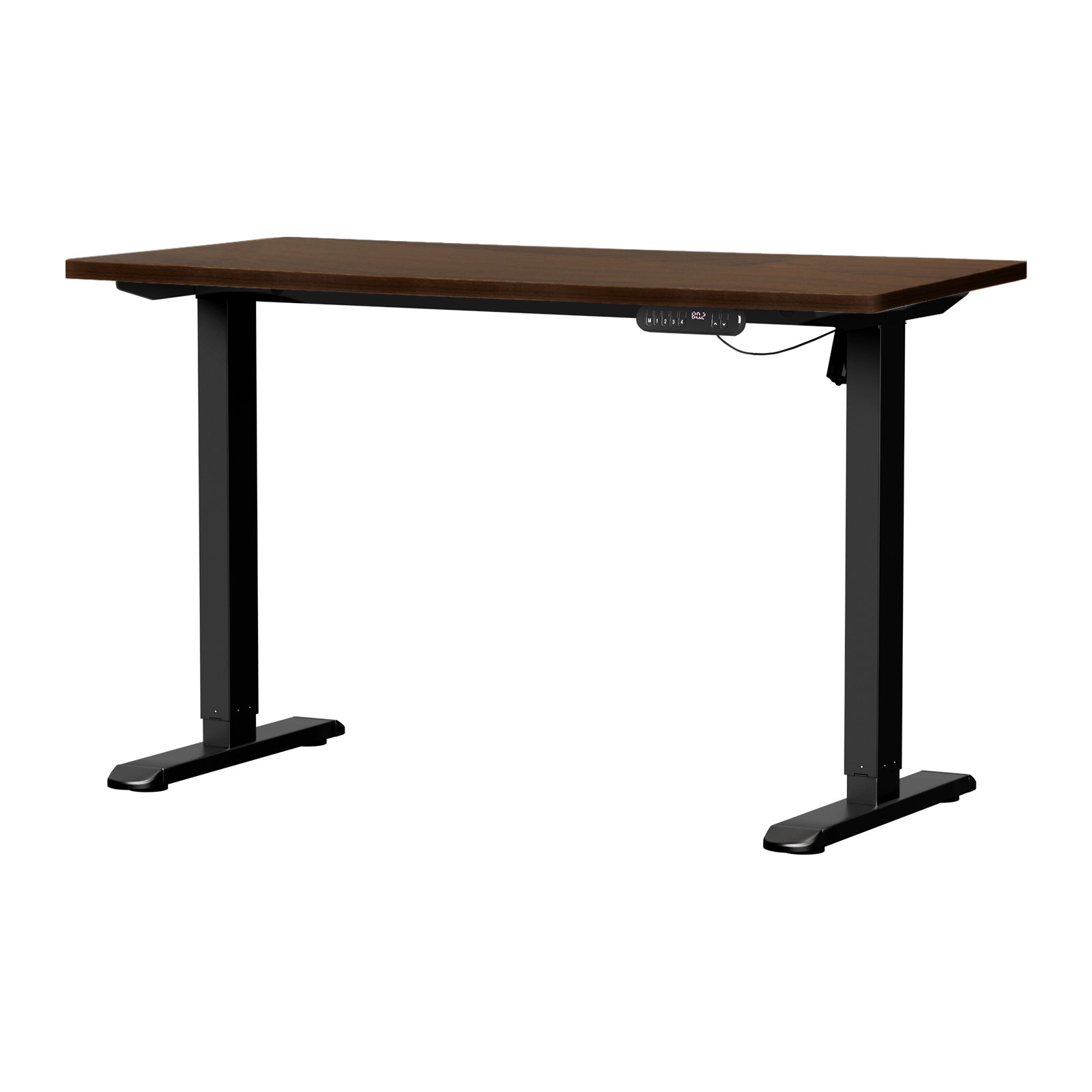 Oikiture Electric Standing Desk Single Motor Black Frame 140CM Tabletop - Sunyee