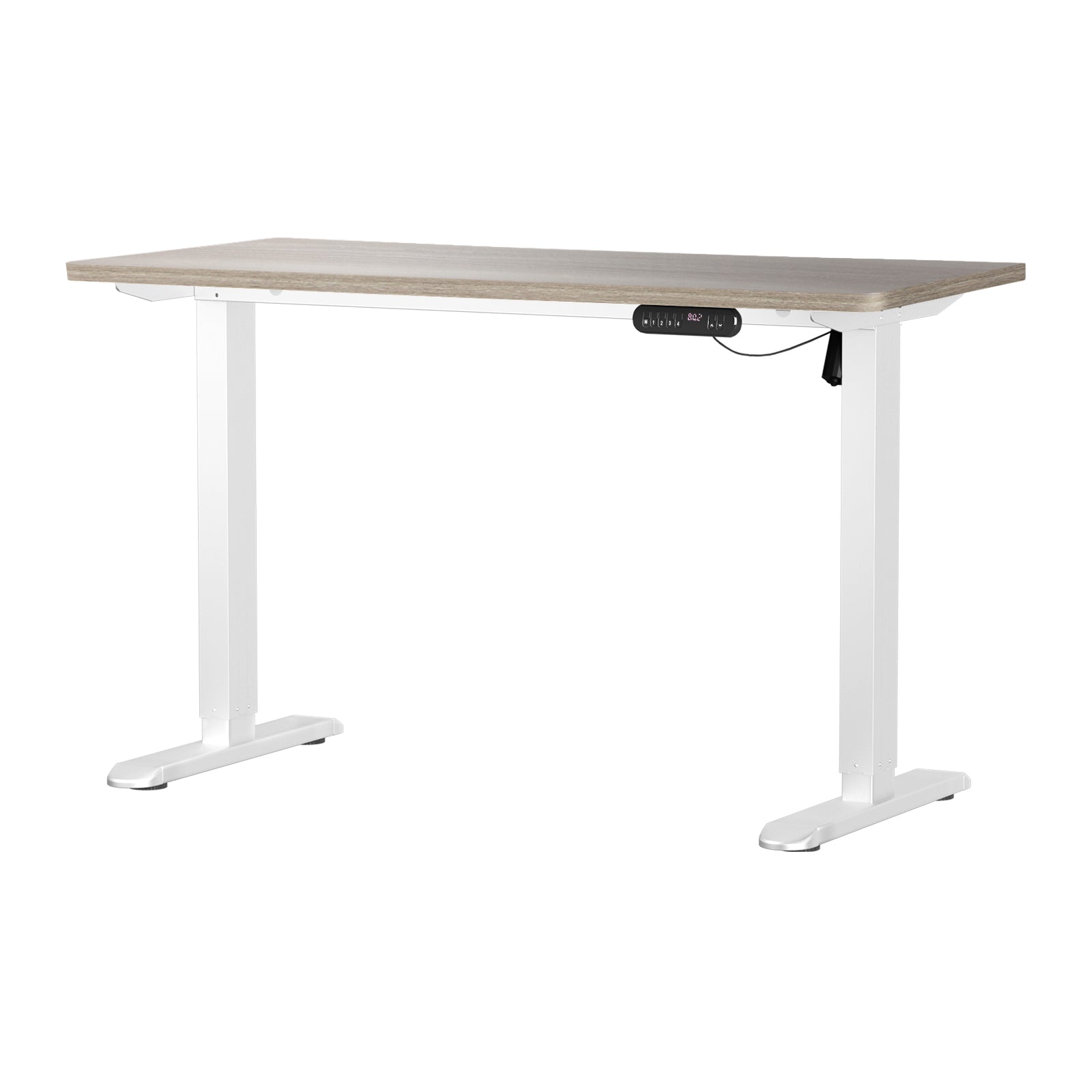 Oikiture Electric Standing Desk Single Motor Black Frame 140CM Tabletop - Sunyee
