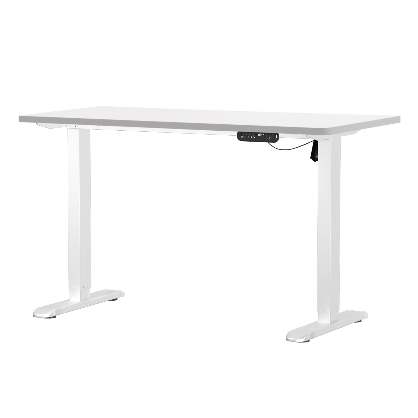 Oikiture Electric Standing Desk Single Motor Black Frame 140CM Tabletop - Sunyee