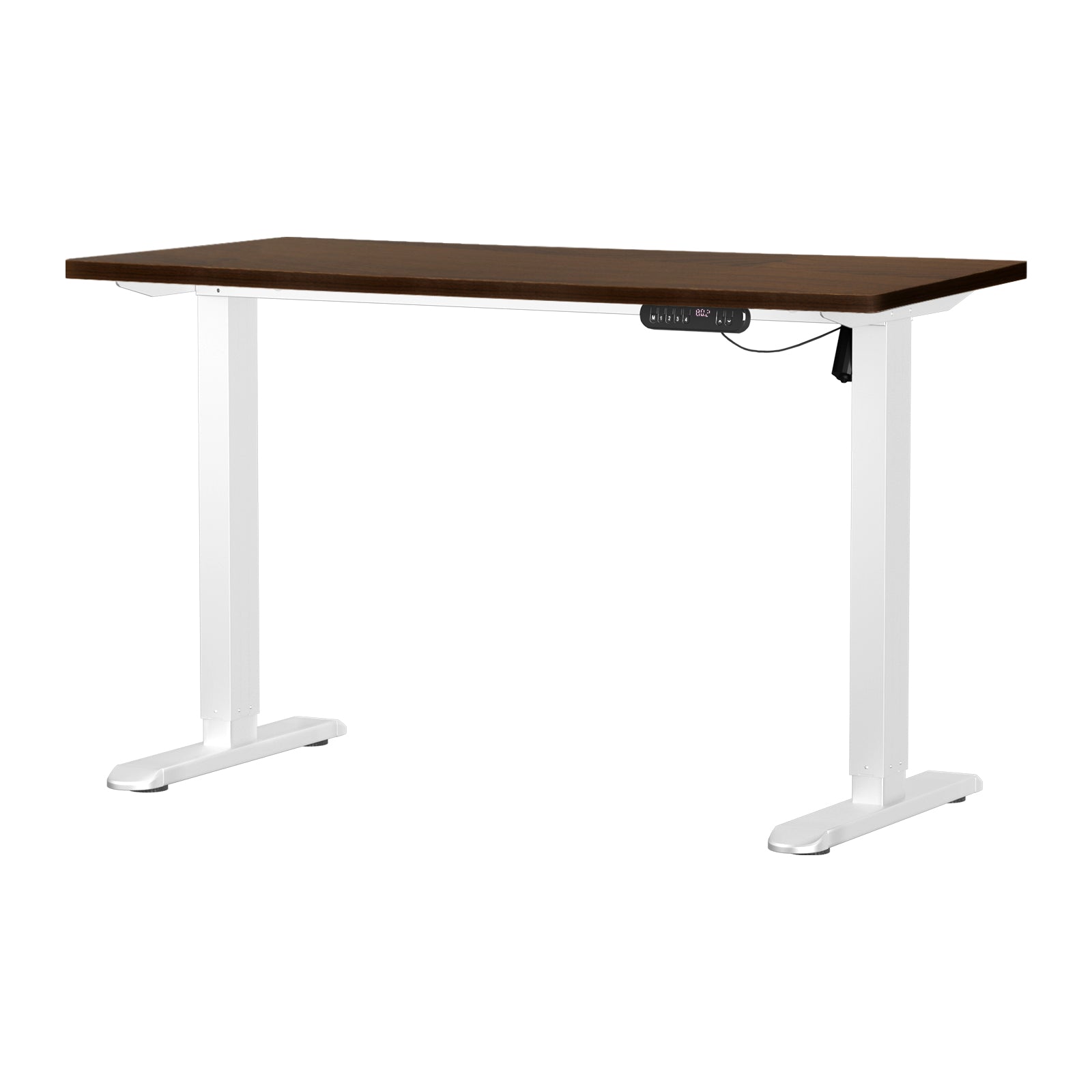 Oikiture Electric Standing Desk Single Motor Black Frame 140CM Tabletop - Sunyee