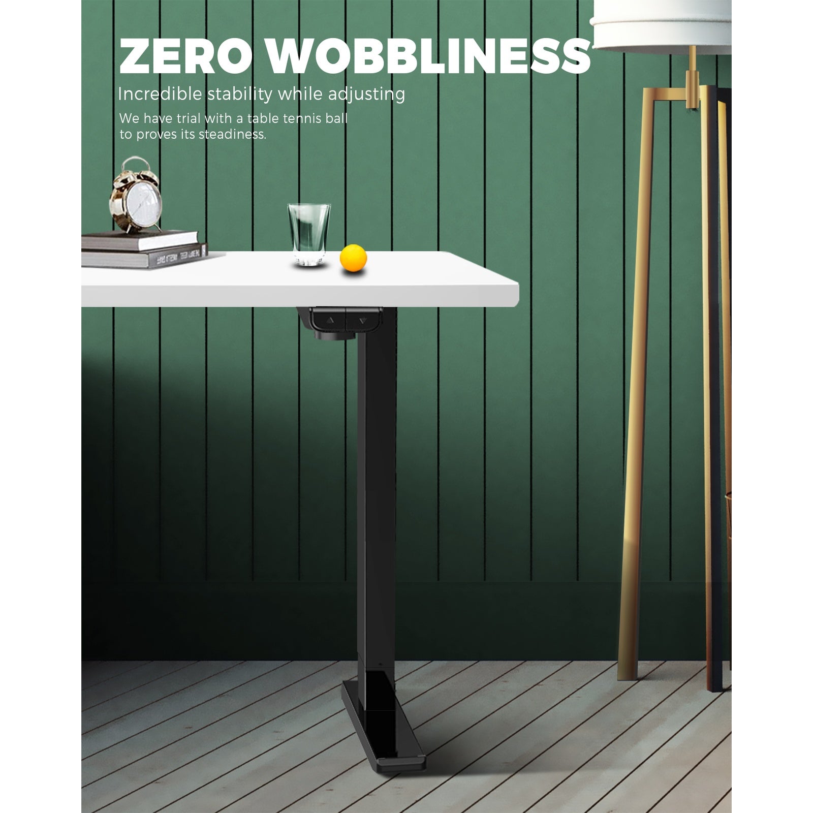 Oikiture Standing Desk Height Adjustable Motorised Electric Sit Stand Table - Sunyee