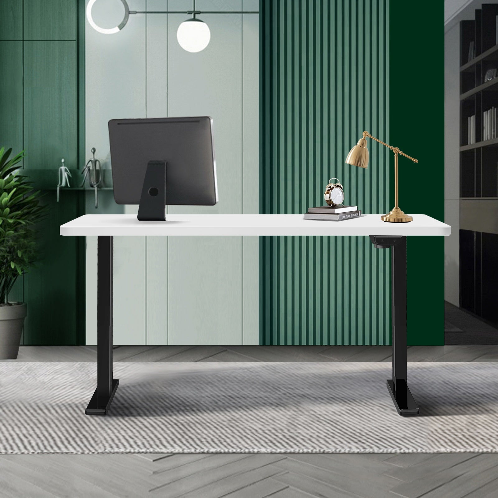 Oikiture Standing Desk Height Adjustable Motorised Electric Sit Stand Table - Sunyee