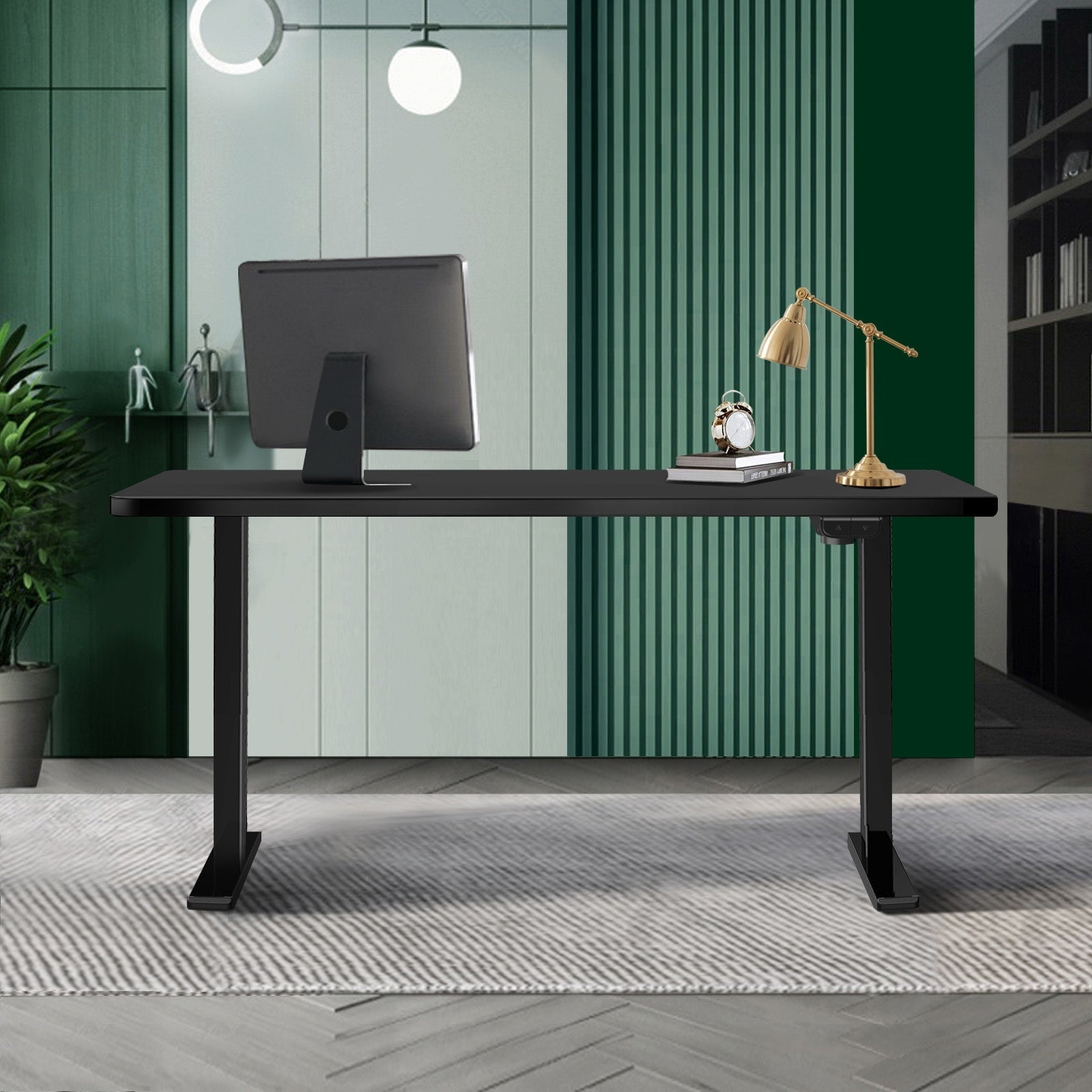 Oikiture Standing Desk Motorised Electric Height Adjustable Sit Stand Table Home - Sunyee