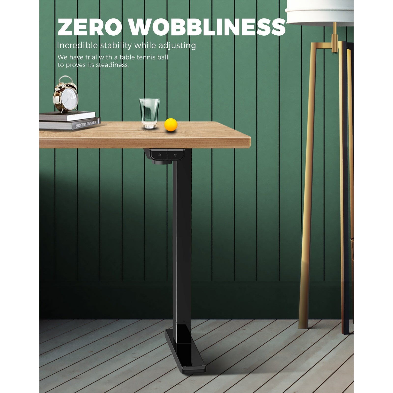 Oikiture Standing Desk Height Adjustable Electric Motorised Office Stand Table - Sunyee