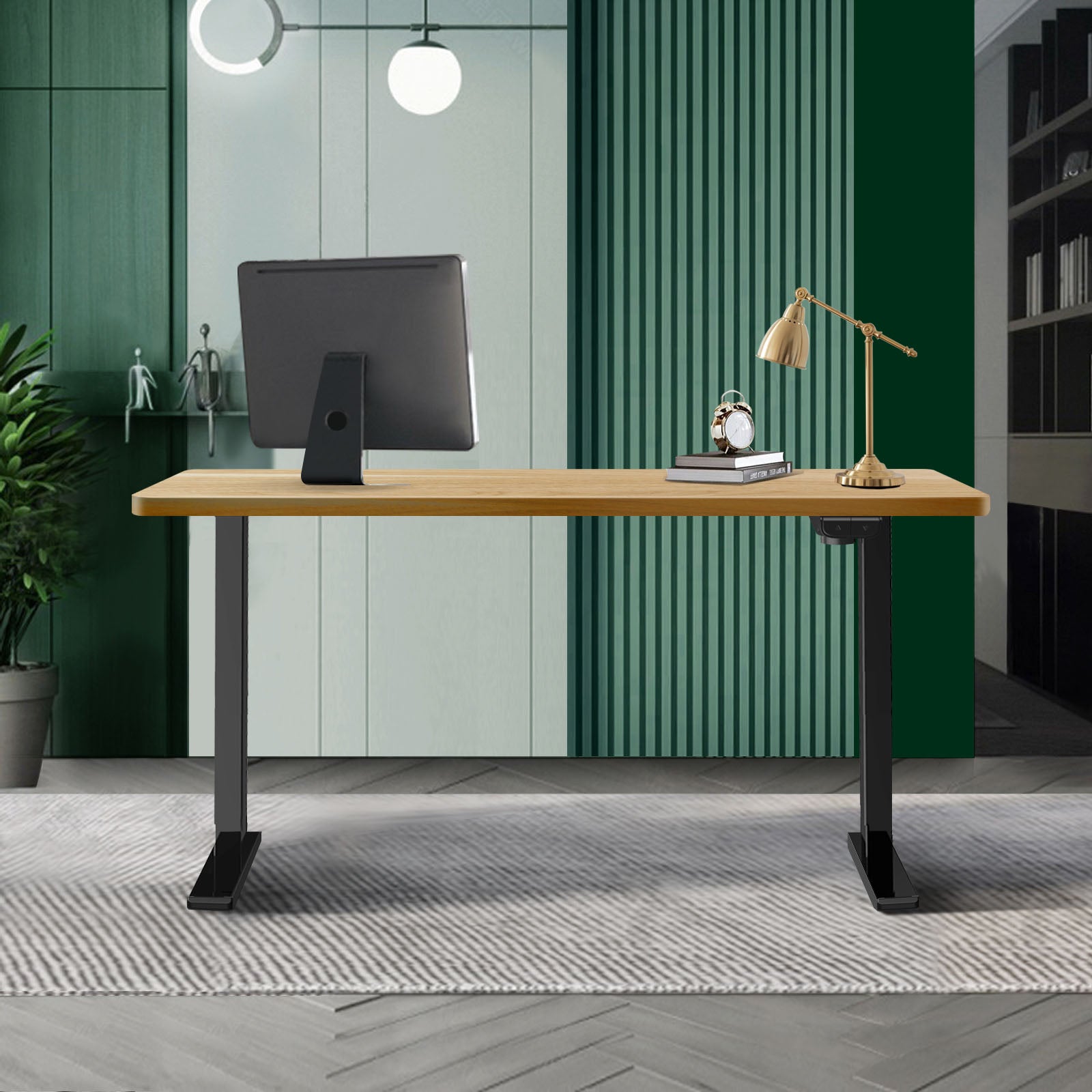 Oikiture Standing Desk Height Adjustable Electric Motorised Office Stand Table - Sunyee