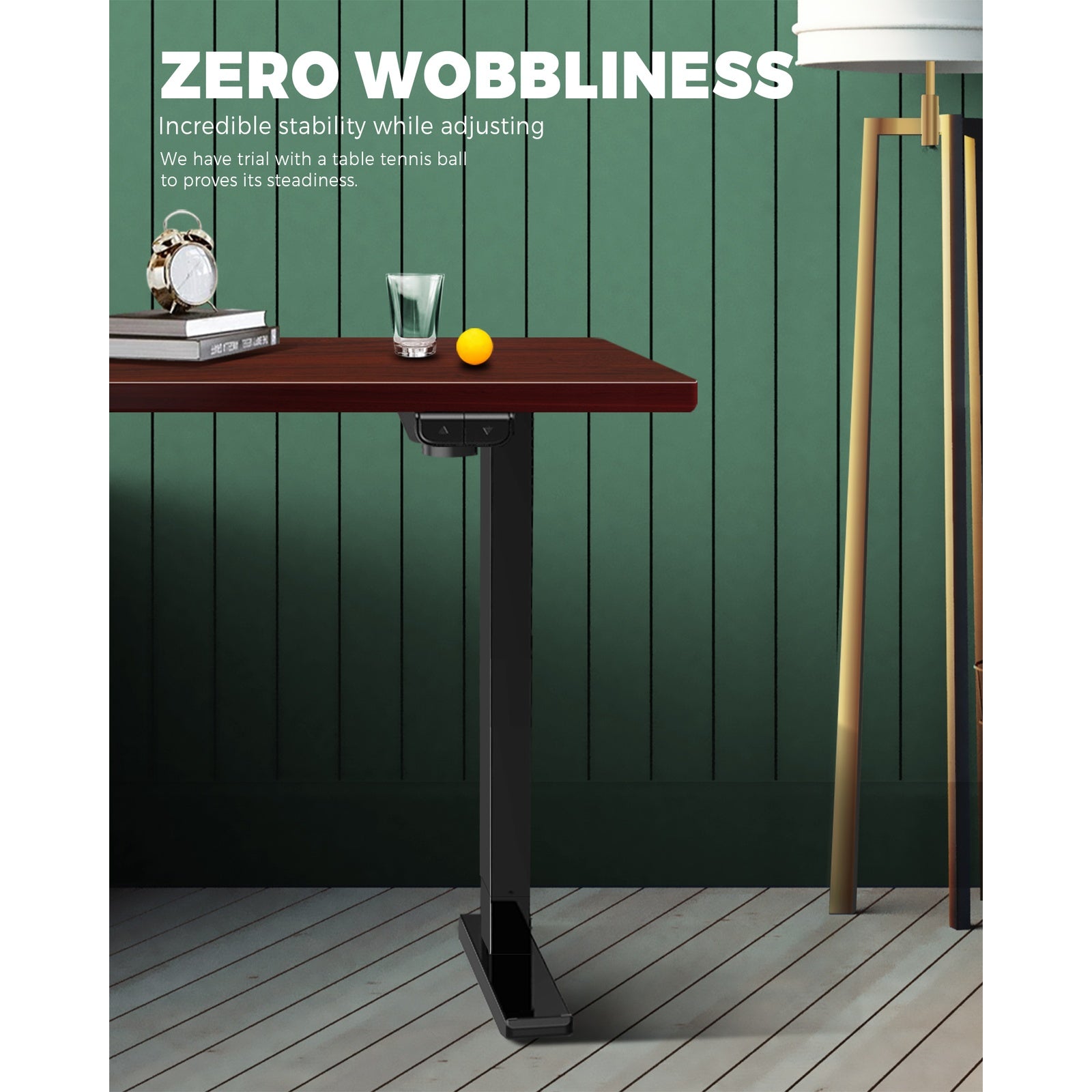 Oikiture Standing Desk Height Adjustable Electric Motorised Office Stand Table - Sunyee