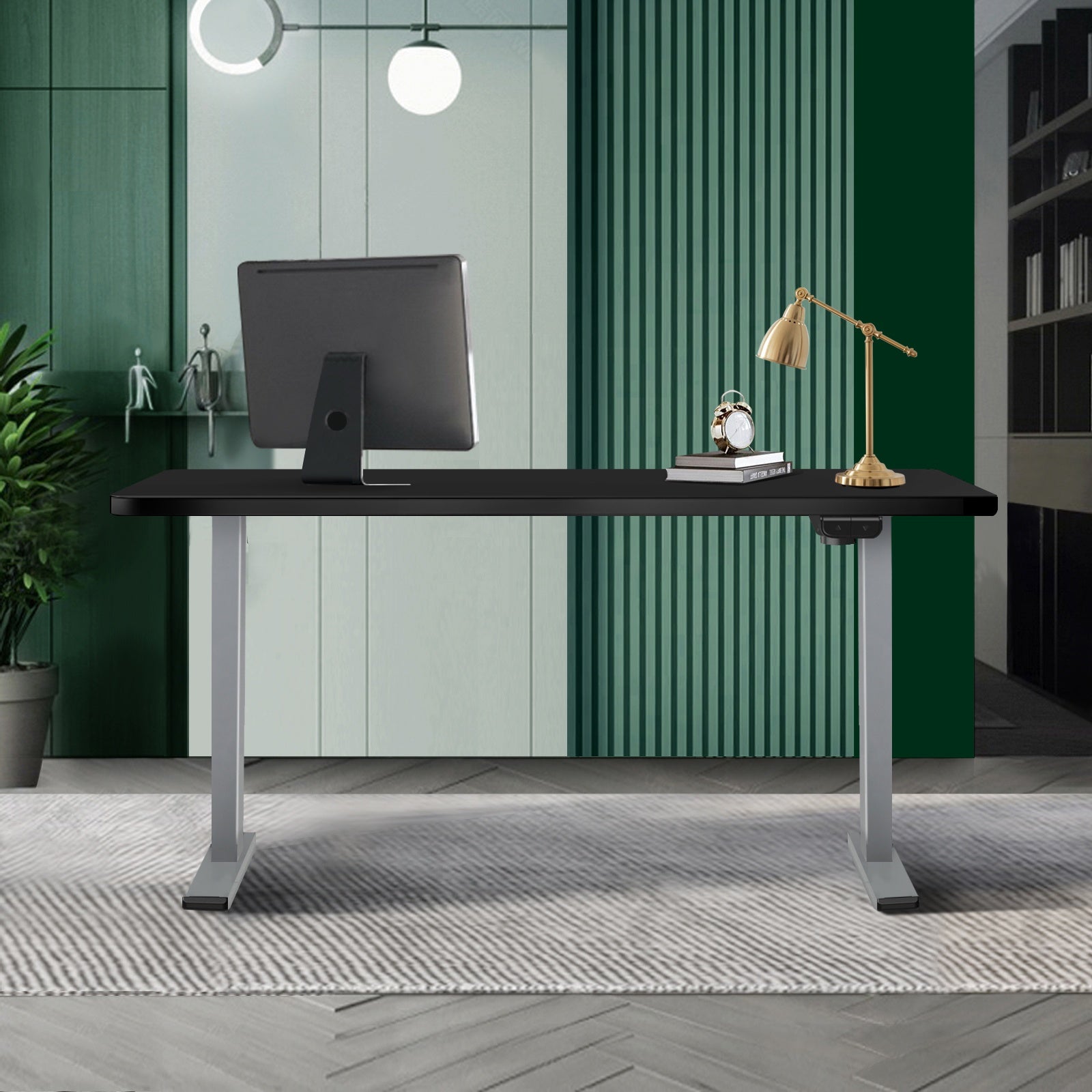 Oikiture Standing Desk Electric Adjustable Height Sit Stand Home Office Table - Sunyee