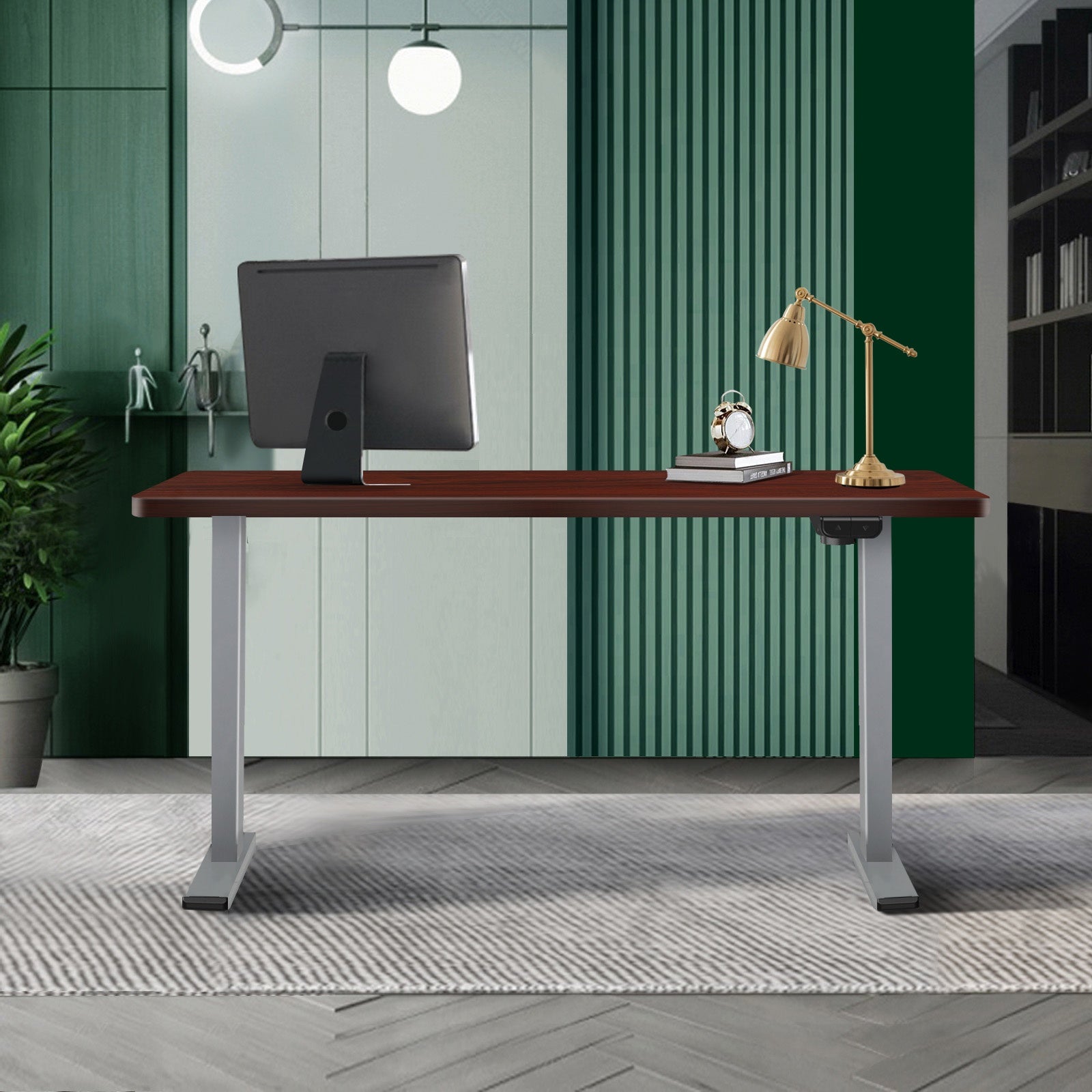 Oikiture Standing Desk Adjustable Height Electric Sit Stand Home Office Table - Sunyee