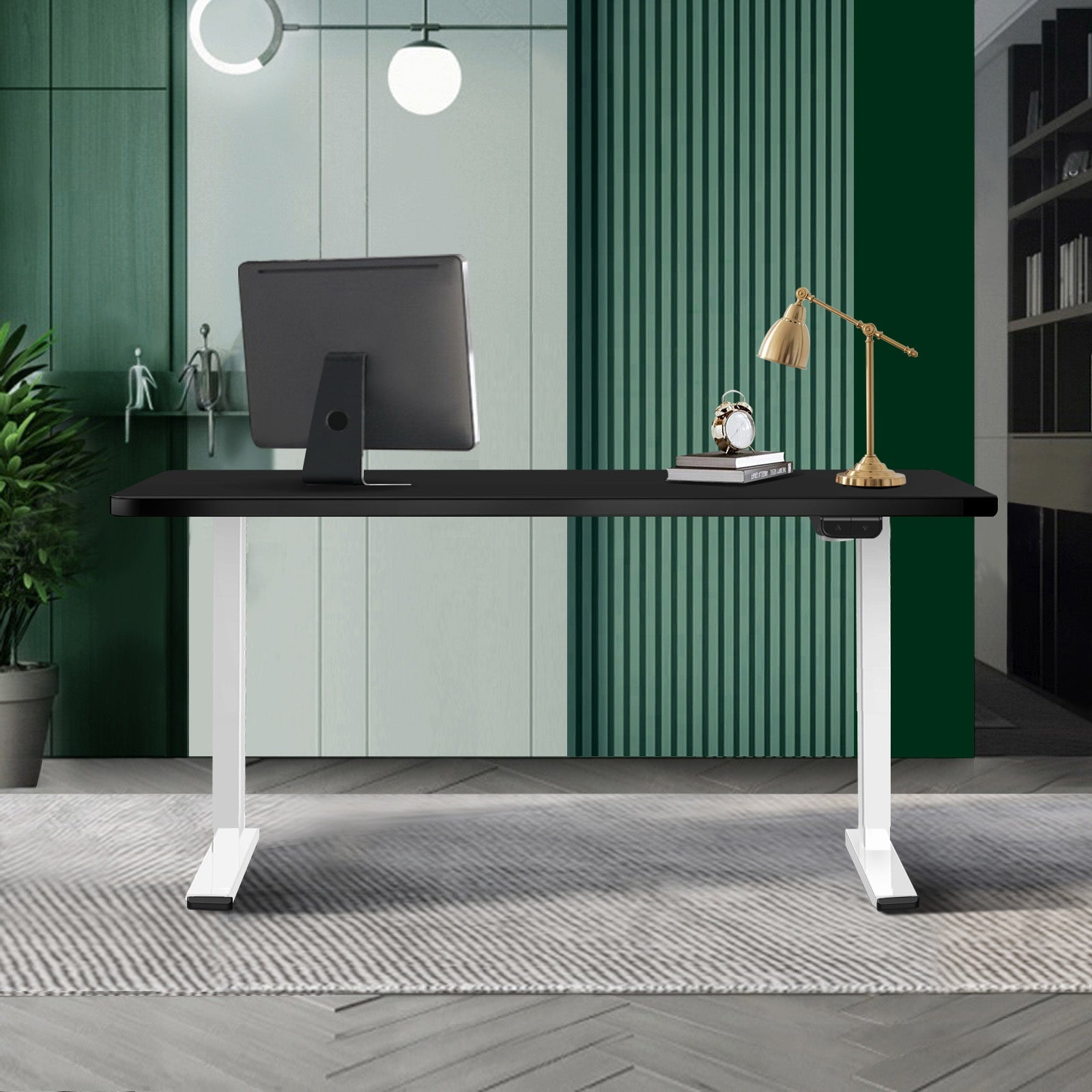 Oikiture Standing Desk Height Adjustable Motorised Electric Sit Stand Table - Sunyee