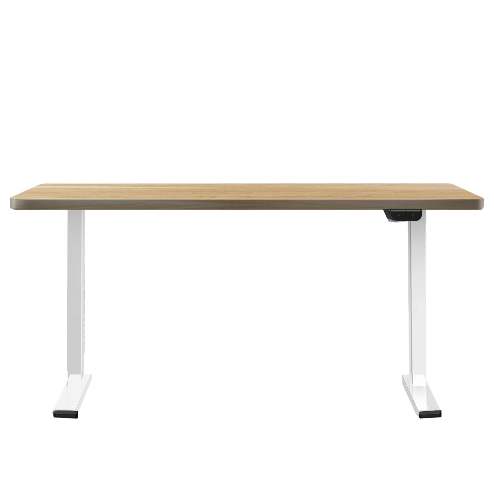 Oikiture Standing Desk Height Adjustable Motorised Electric Sit Stand Table Oak - Sunyee