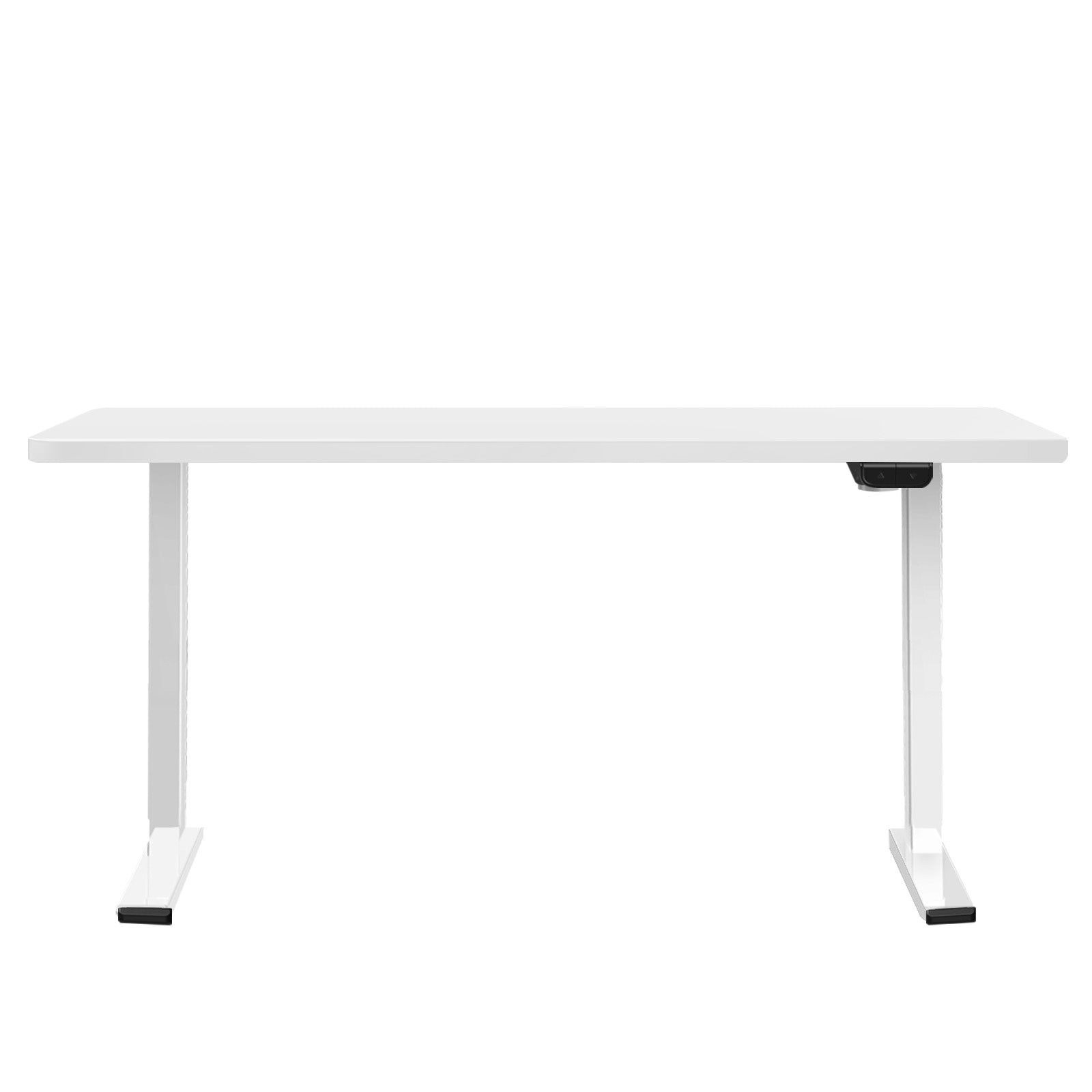 Oikiture Standing Desk Motorised Electric Sit Stand Table Height Adjustable White - Sunyee