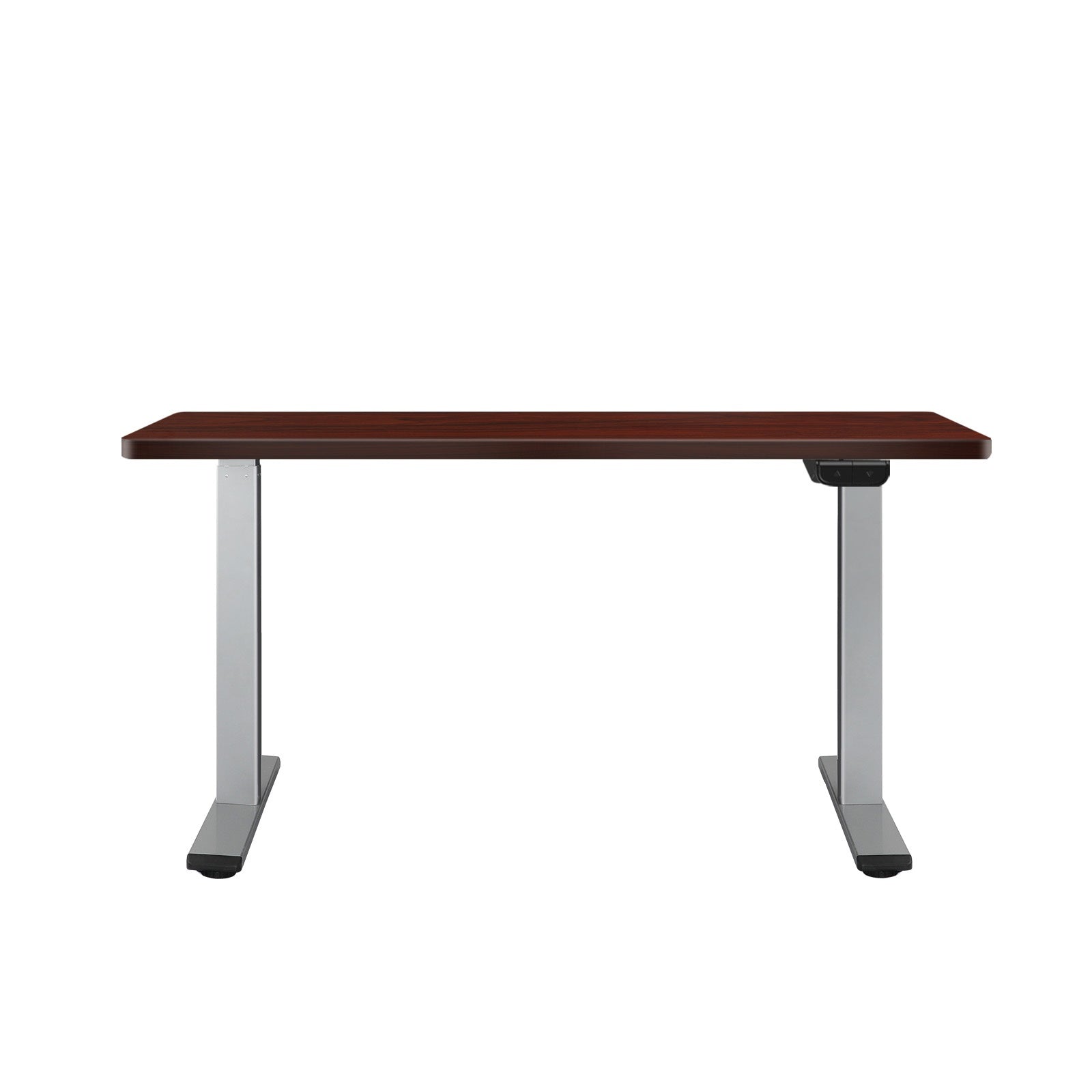 Oikiture Height Adjustable Standing Desk Electric Dual Motor Sit Stand Up Walnut - Sunyee