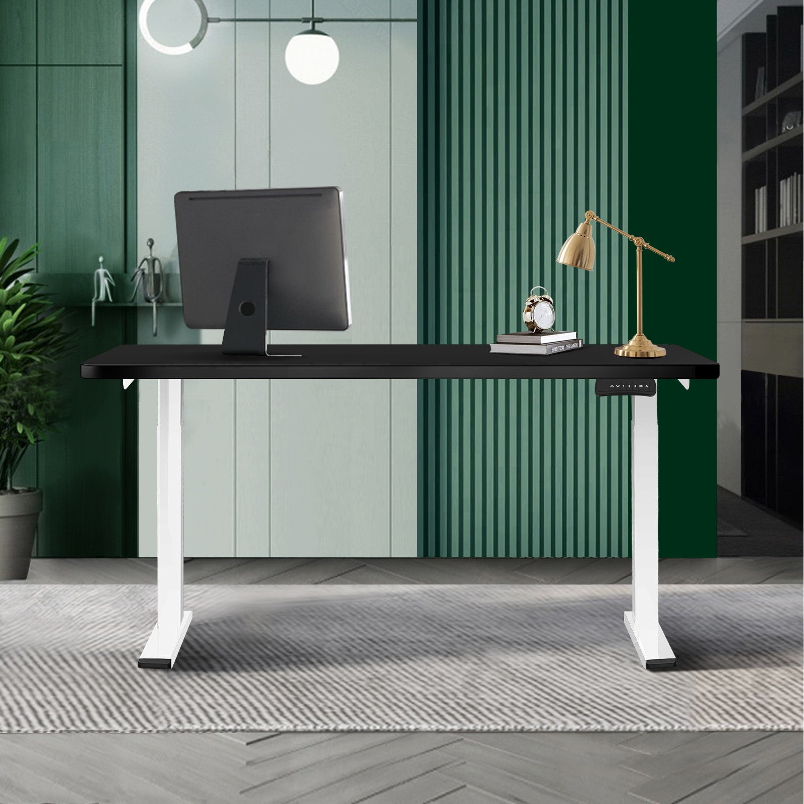 Oikiture Standing Desk Height Adjustable Motorised Sit Stand Table Dual Motor - Sunyee