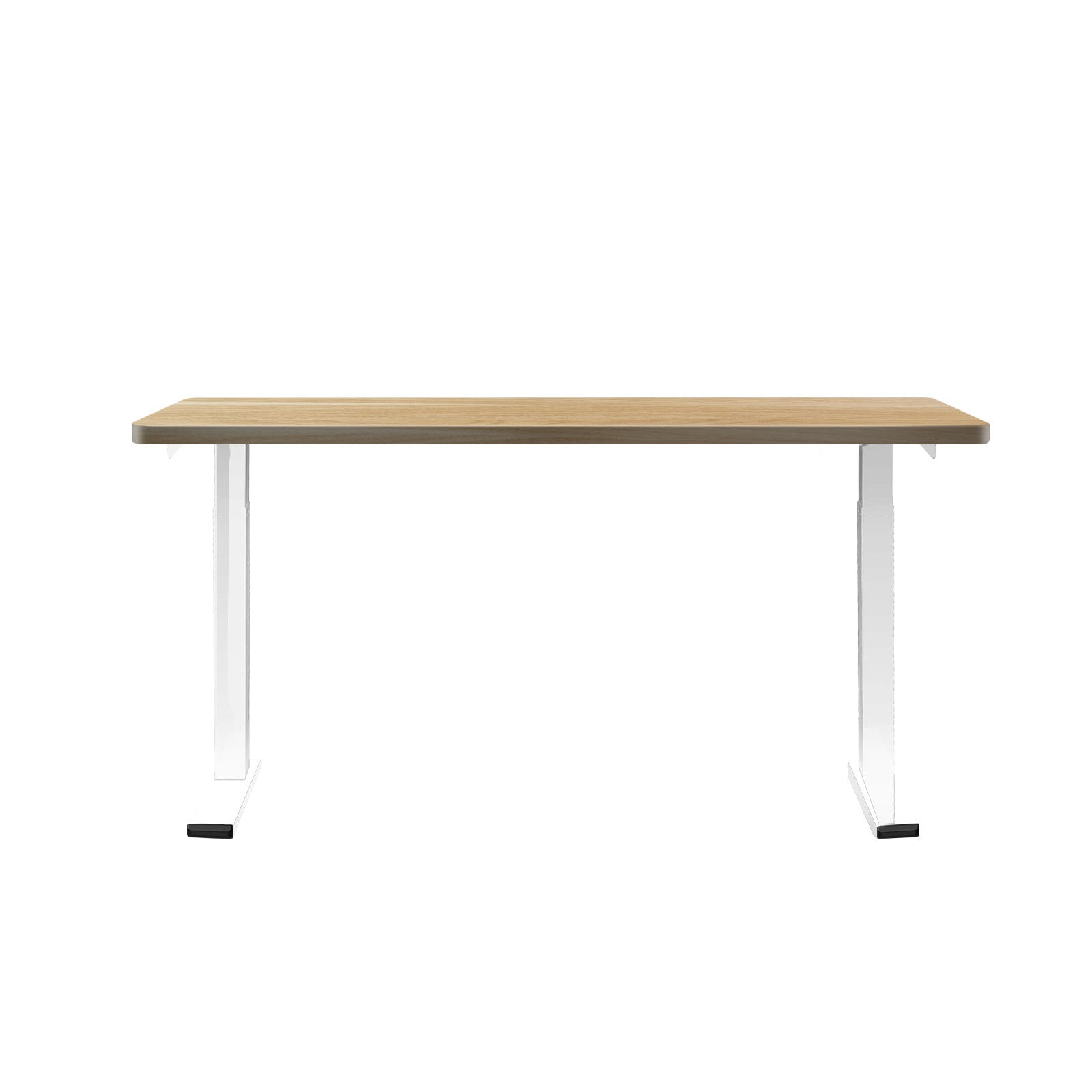 Oikiture Standing Desk Height Adjustable Dual Motor Electric Stand Table Oak - Sunyee