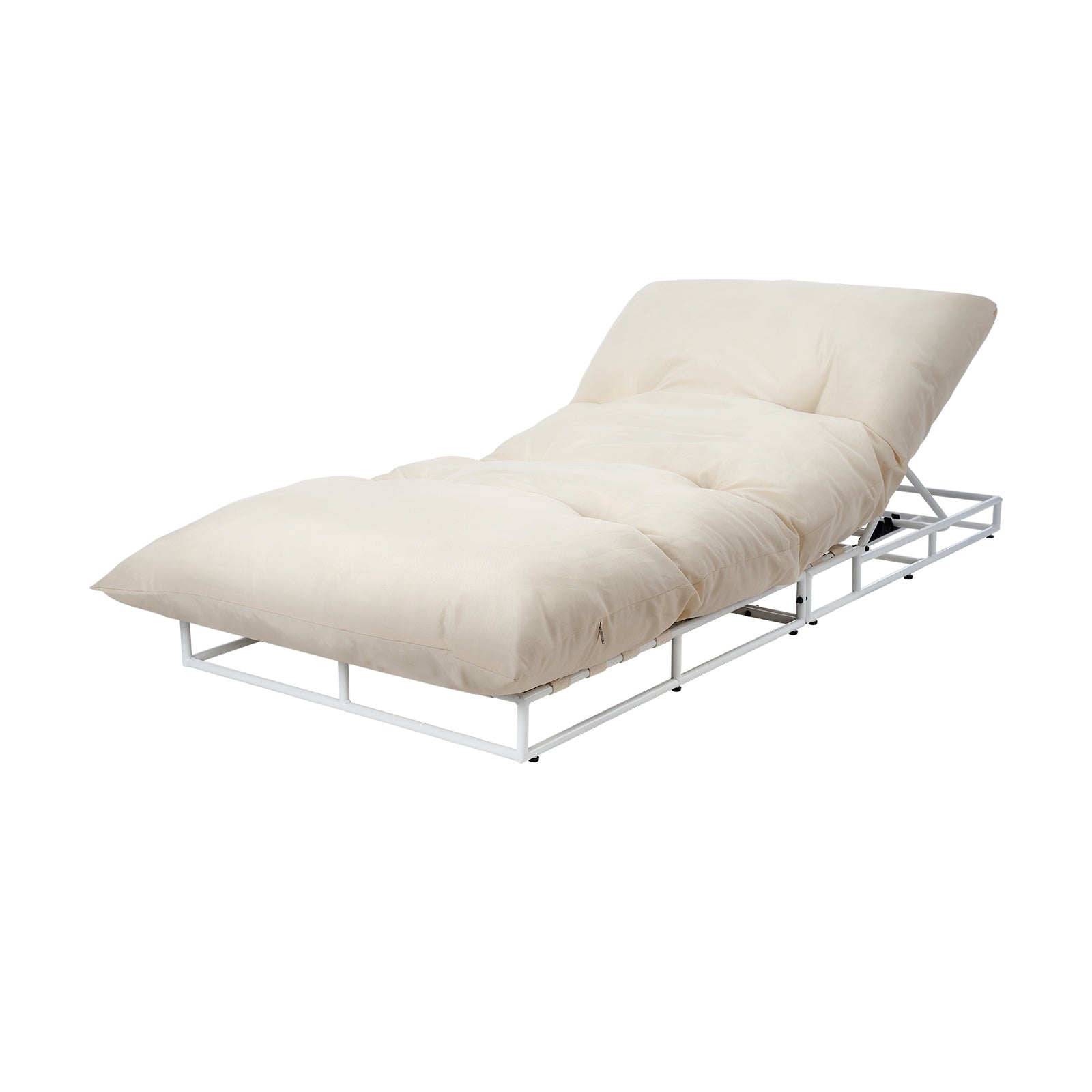Livsip Outdoor Sun Lounge Day Bed Patio Chairs Garden Furniture Setting Beige - Sunyee