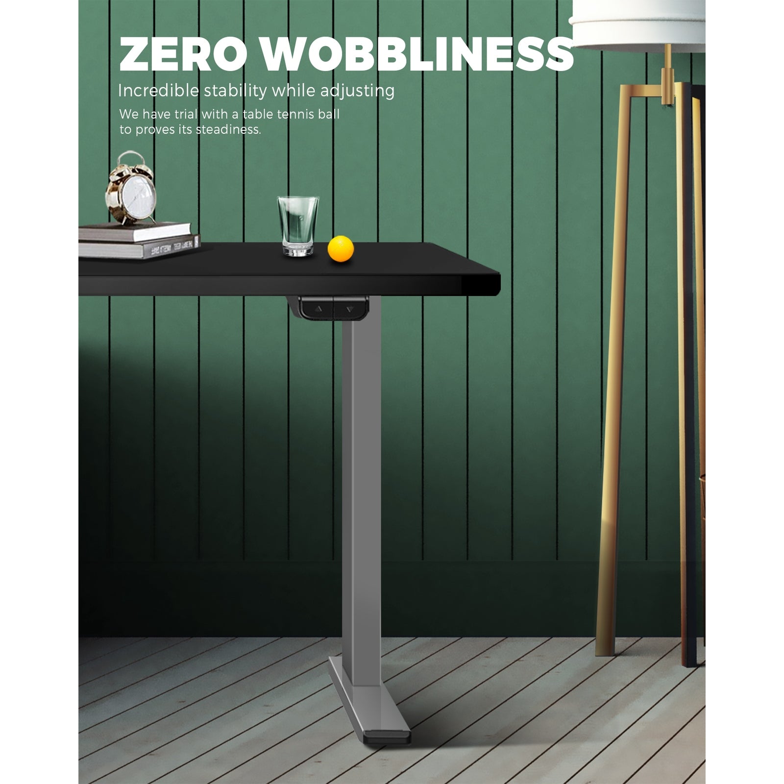 Oikiture Standing Desk Frame Height Adjustable Sit Table Leg Motorised Stand - Sunyee