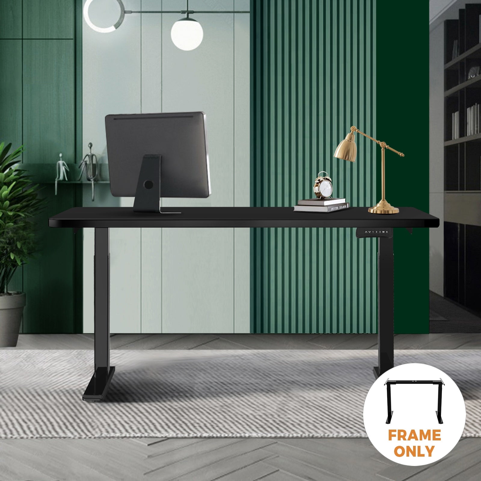 Oikiture Standing Desk Sit Stand Height Adjustable Office Table Dual Motor Frame - Sunyee