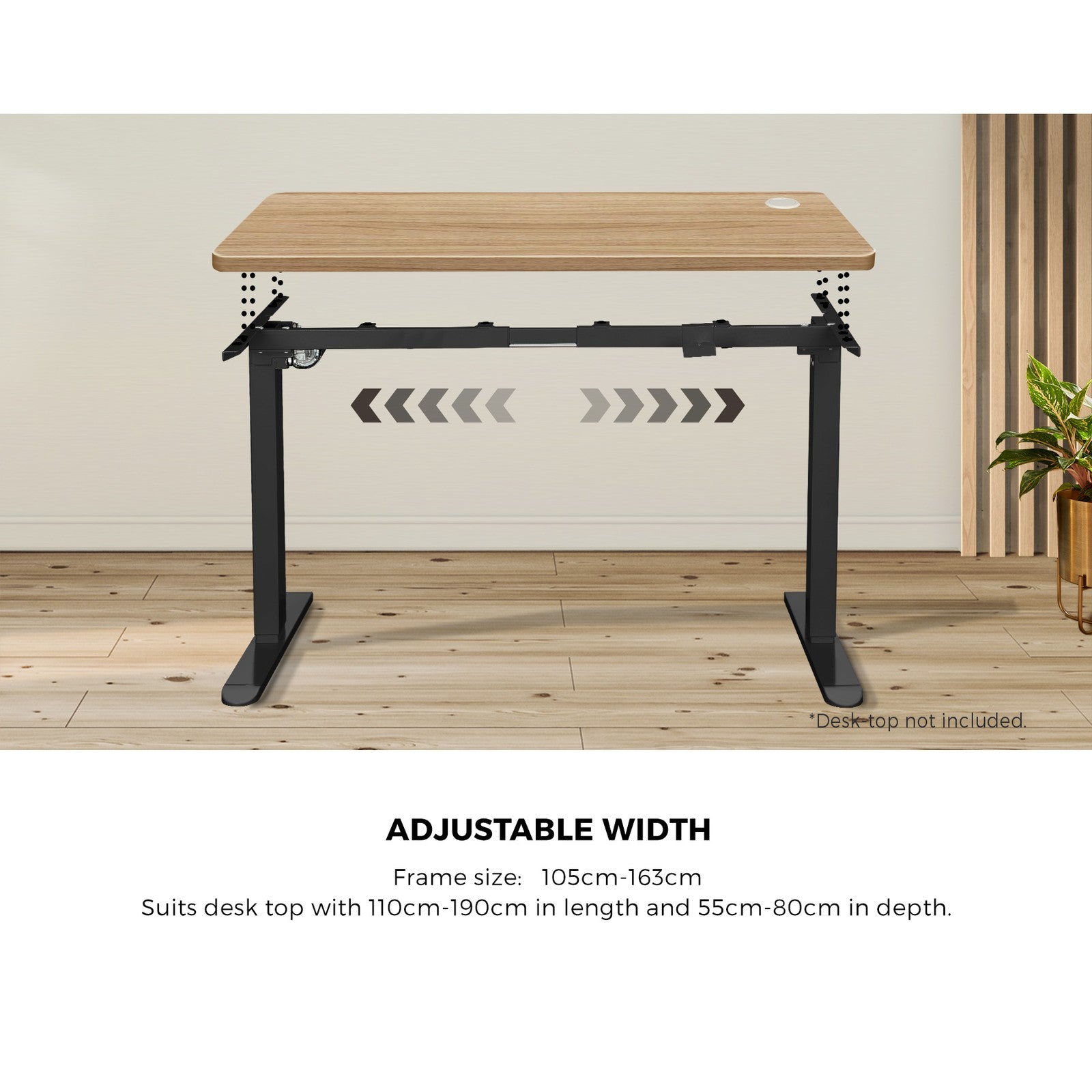 Oikiture Electric Standing Desk Frame Only Dual/Single Motor Height Adjustable - Sunyee