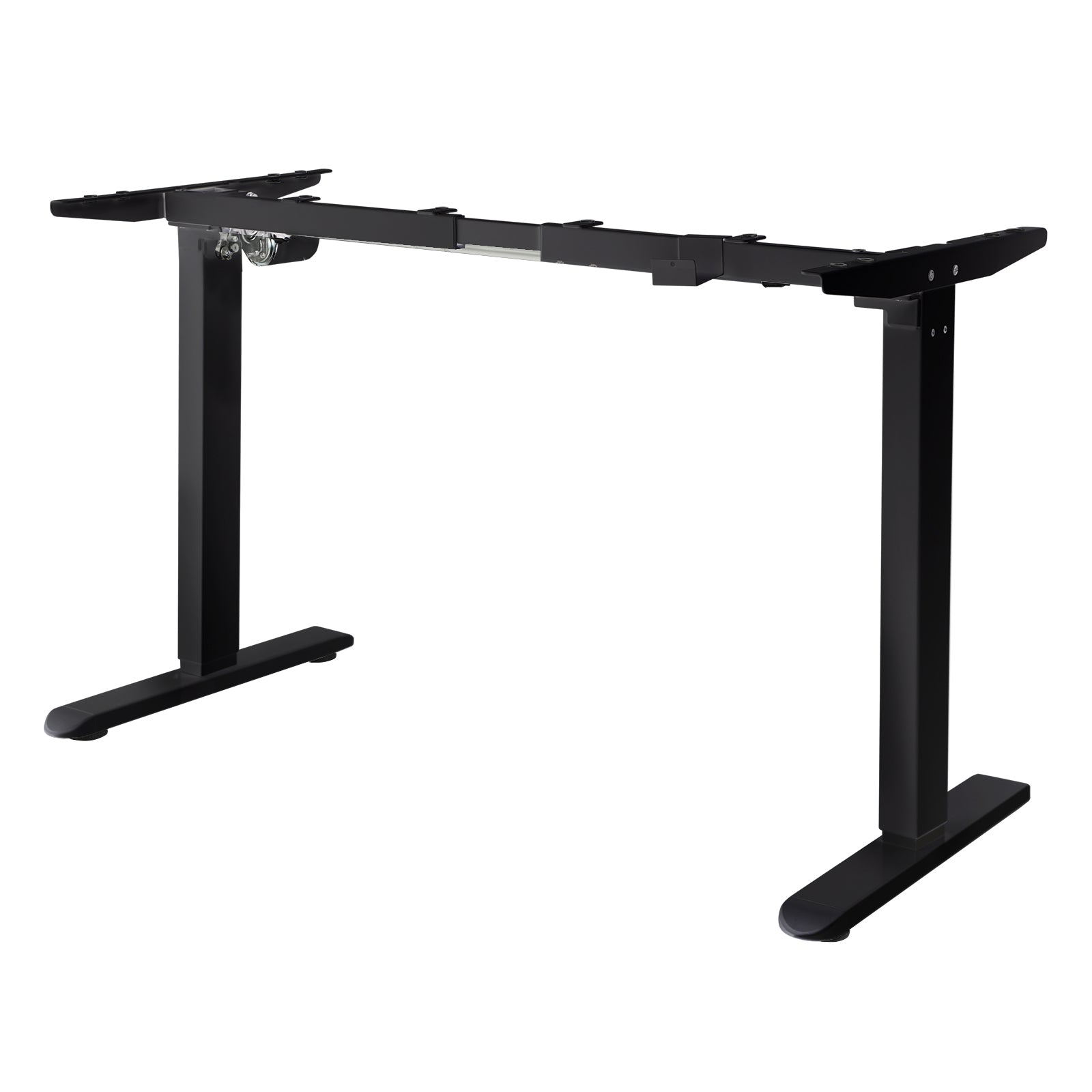 Oikiture Standing Desk Frame Only Height Adjustable Motorised Stand Table Black - Sunyee