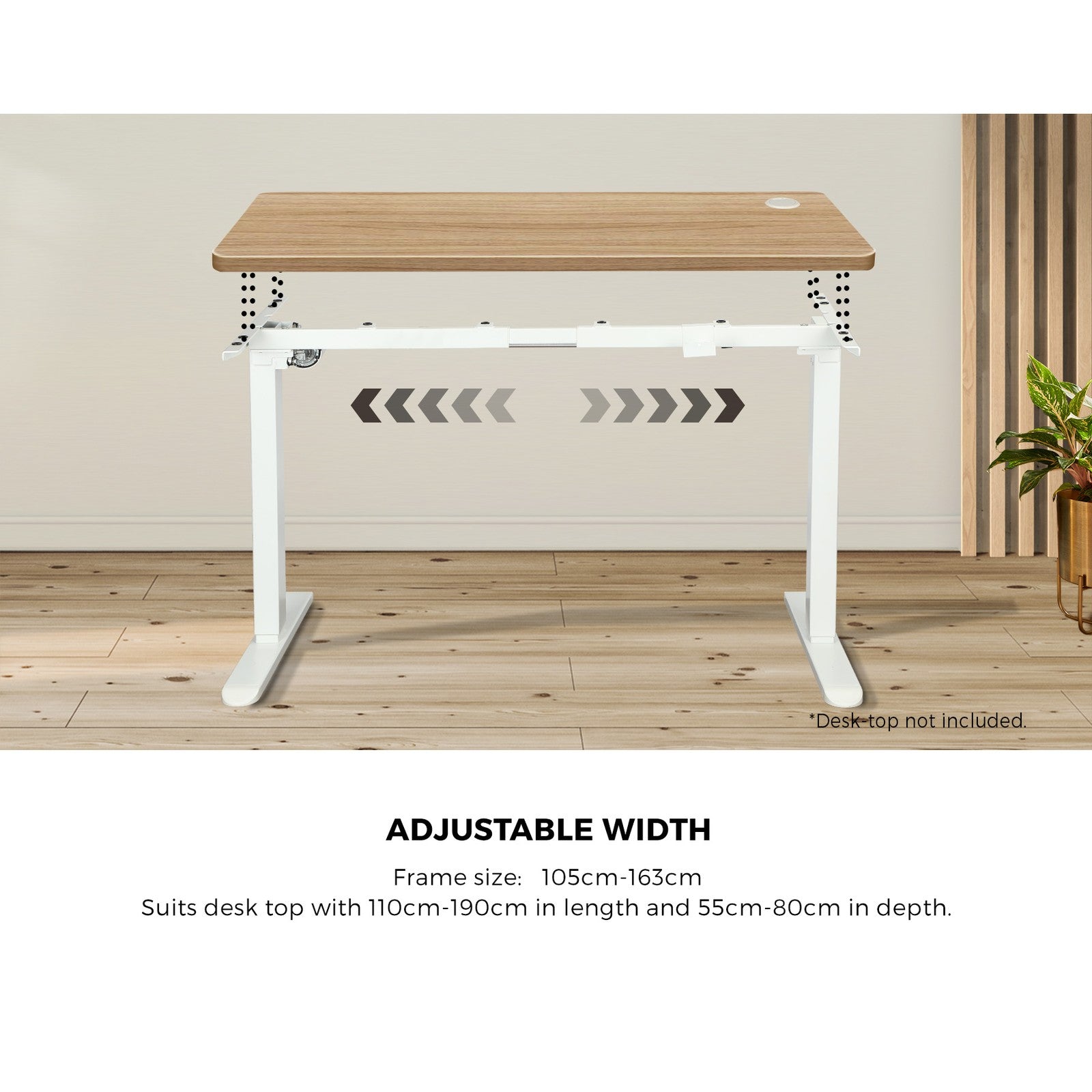 Oikiture Standing Desk Height Adjustable Motorised Electric Sit Stand Table - Sunyee