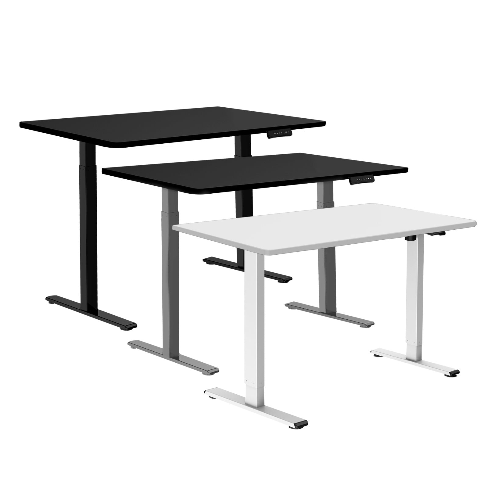 Oikiture Office Standing Desk Height Adjustable Sit Stand Motorised Frame Only - Sunyee