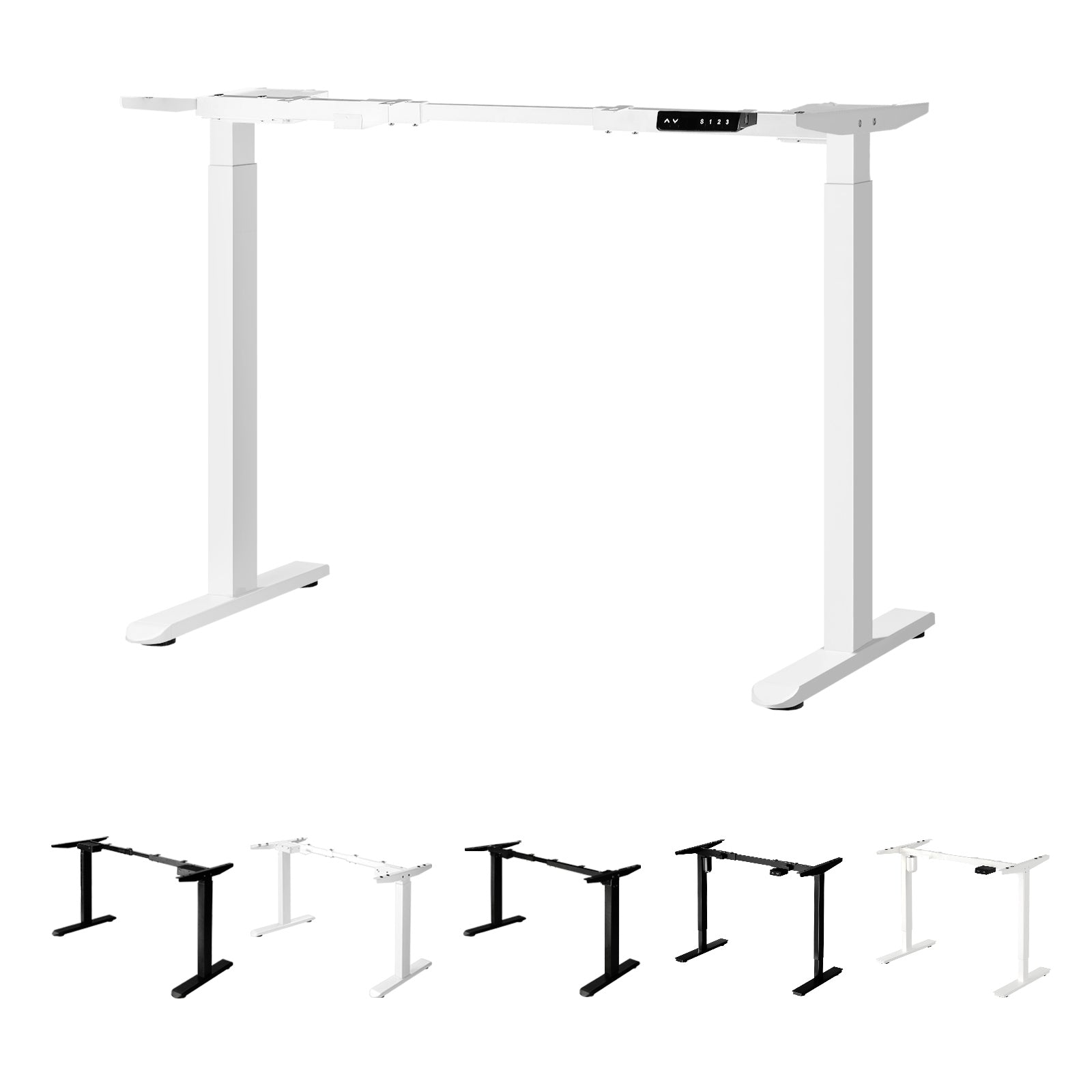 Oikiture Electric Standing Desk Frame Only Dual/Single Motor Height Adjustable - Sunyee