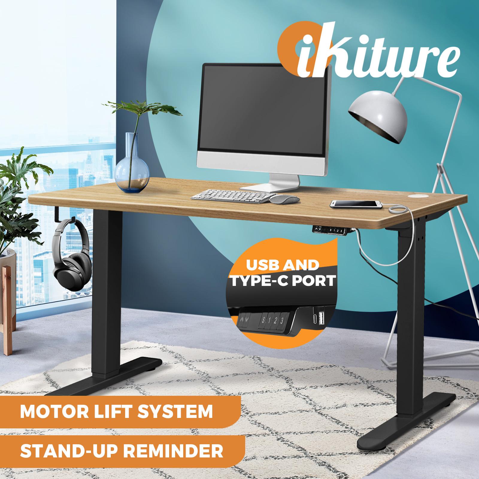 Oikiture Standing Desk Height Adjustable Motorised Electric Sit Stand Table - Sunyee