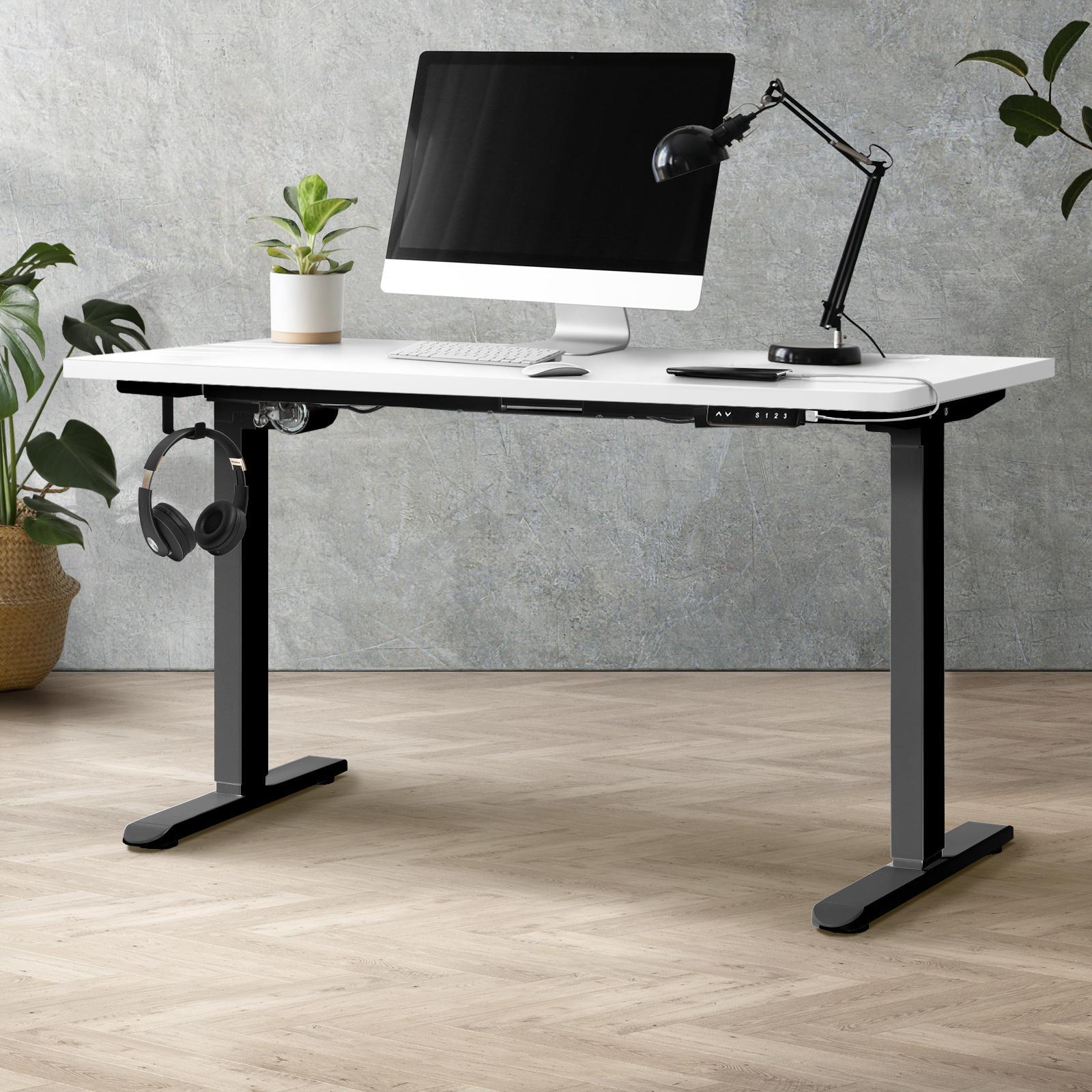 Oikiture Standing Desk Height Adjustable Motorised Electric Sit Stand Table - Sunyee