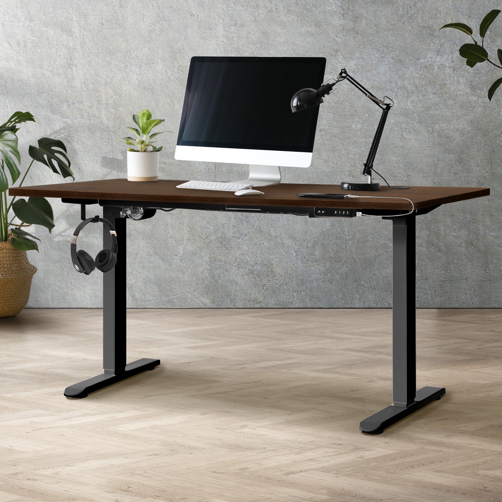 Oikiture Standing Desk Height Adjustable Motorised Electric Sit Stand Table - Sunyee