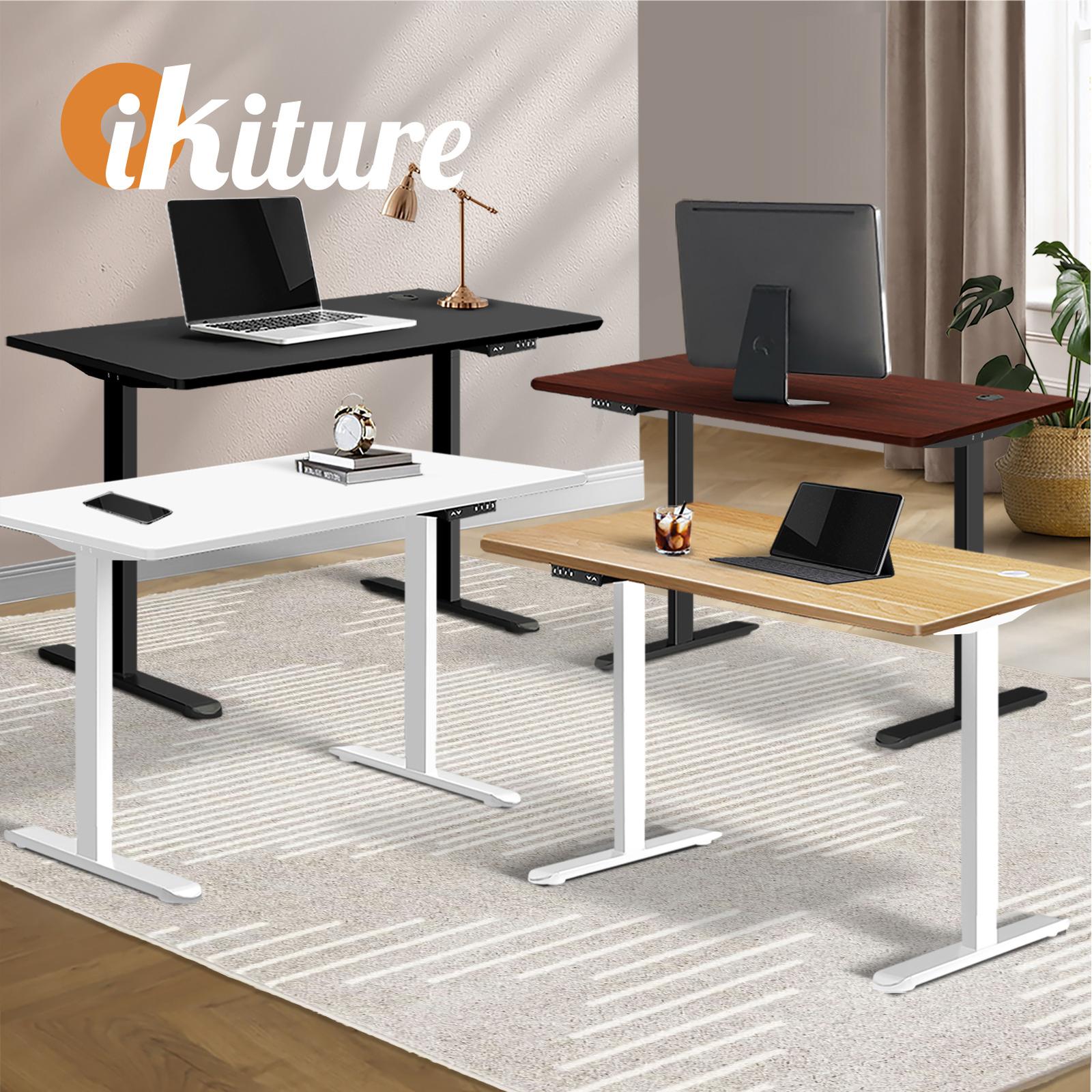 Oikiture Electric Standing Desk Motorised Height Adjustable Office Desk USB Port - Sunyee