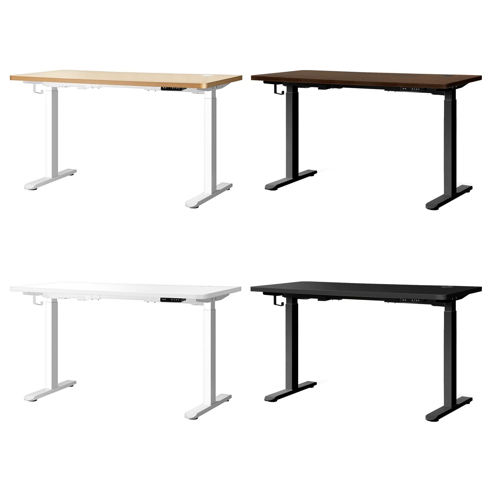 Oikiture Electric Standing Desk Motorised Height Adjustable Office Desk USB Port - Sunyee