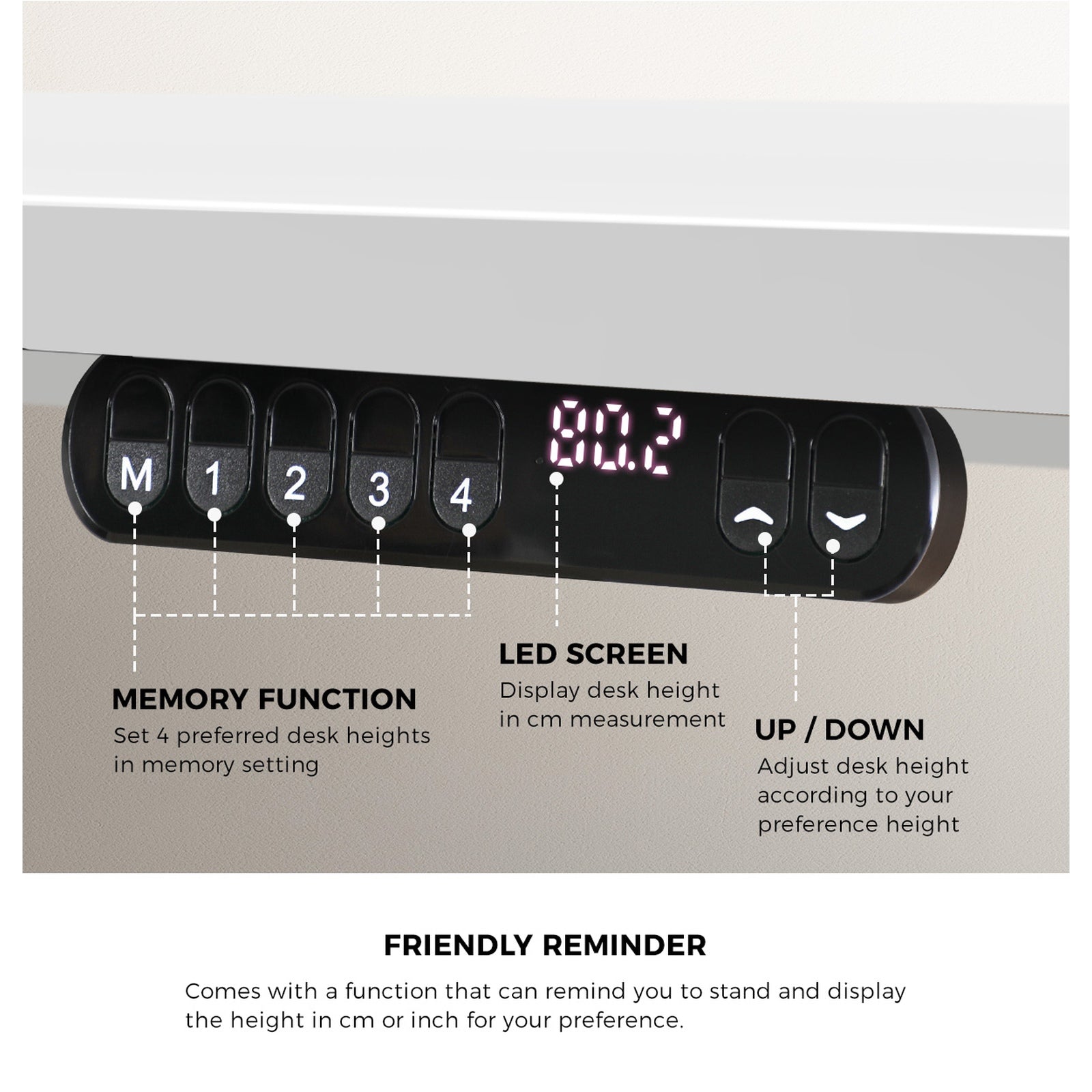 Oikiture Office Desk and Chair Set Mesh Ergonomic Chair Sit-stand Desk GY&WH - Sunyee