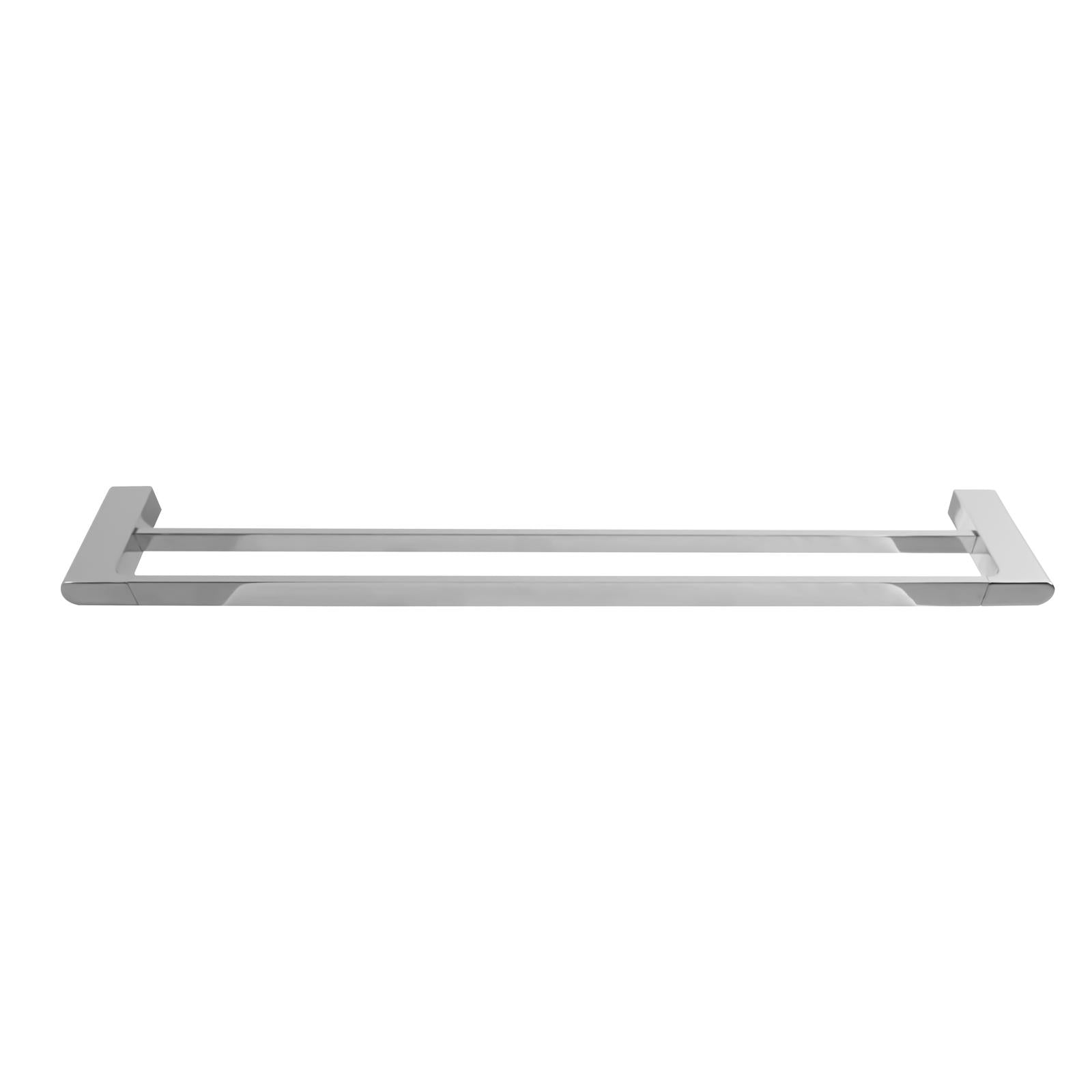 Double Towel Rail 70cm Rack Bar Holder Bathroom Accessories Chrome - Sunyee
