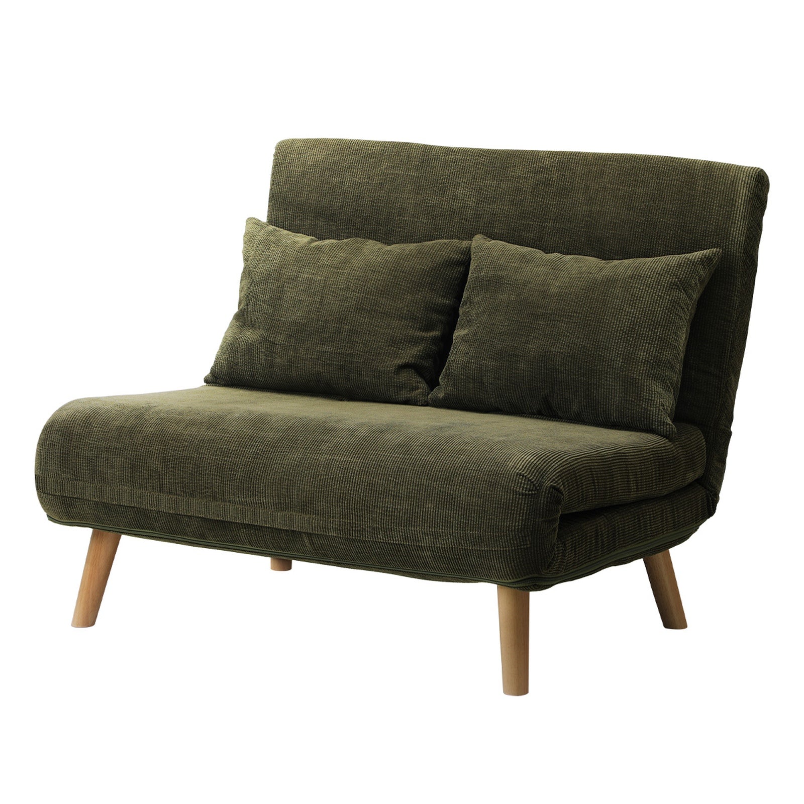 Oikiture Folding Sofa Lounge Single Bed Double Seat Chair Recliner Chaise Pillow - Sunyee