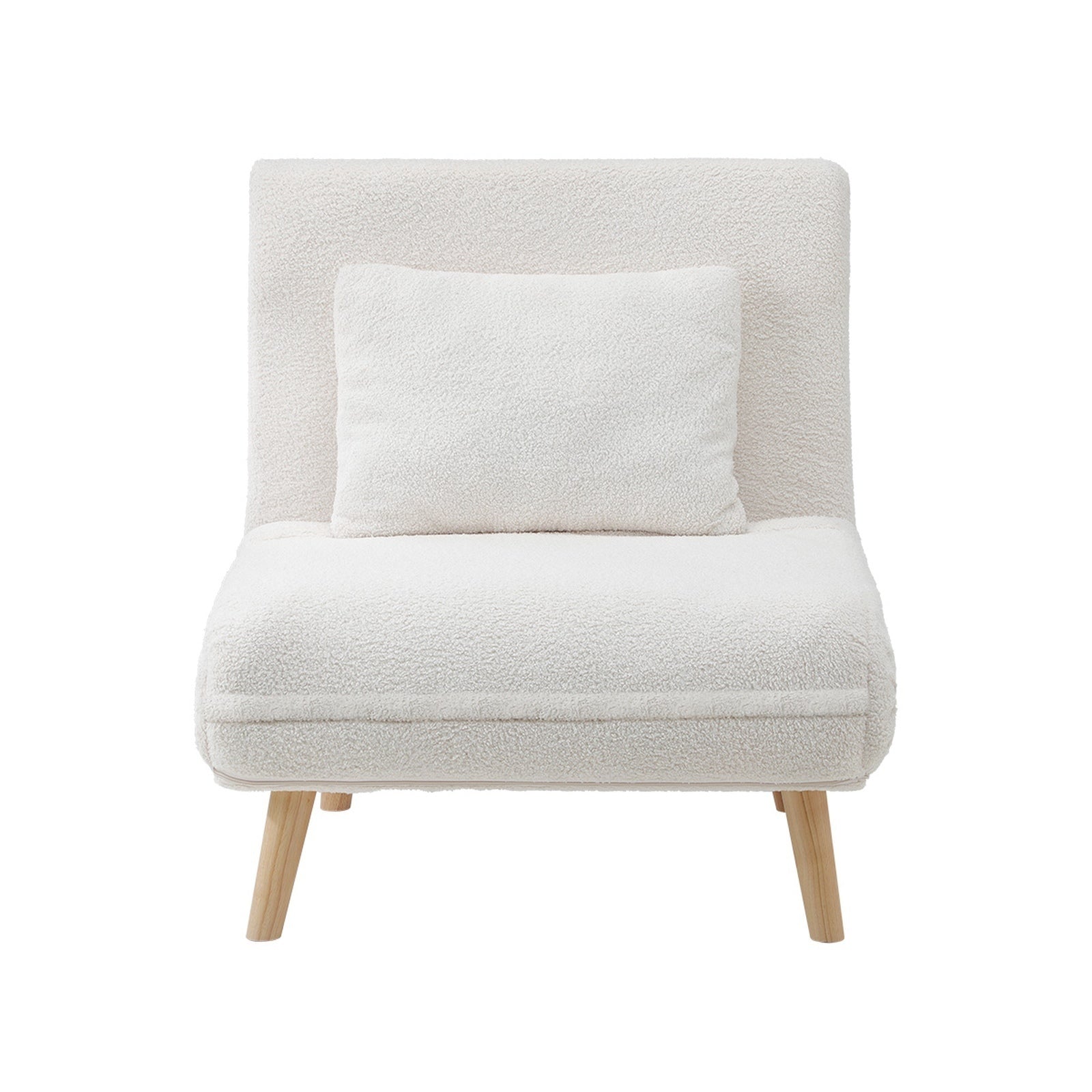 Oikiture Folding Sofa Bed Lounge Singe Chair Recliner Chaise Leisure Couch - Sunyee