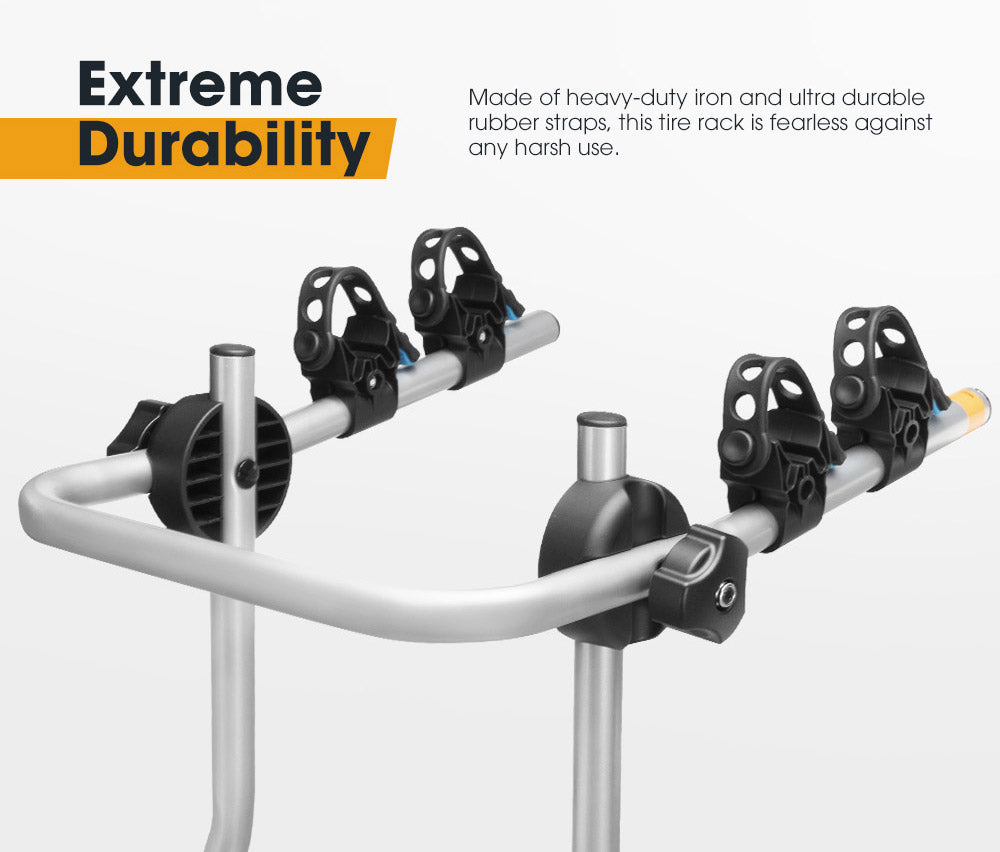 San Hima 2 Bike Carrier Spare Tire Rack Foldable Bicycle Bike Rack Rear Car - Sunyee