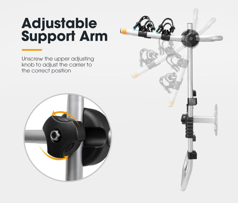 San Hima 2 Bike Carrier Spare Tire Rack Foldable Bicycle Bike Rack Rear Car - Sunyee