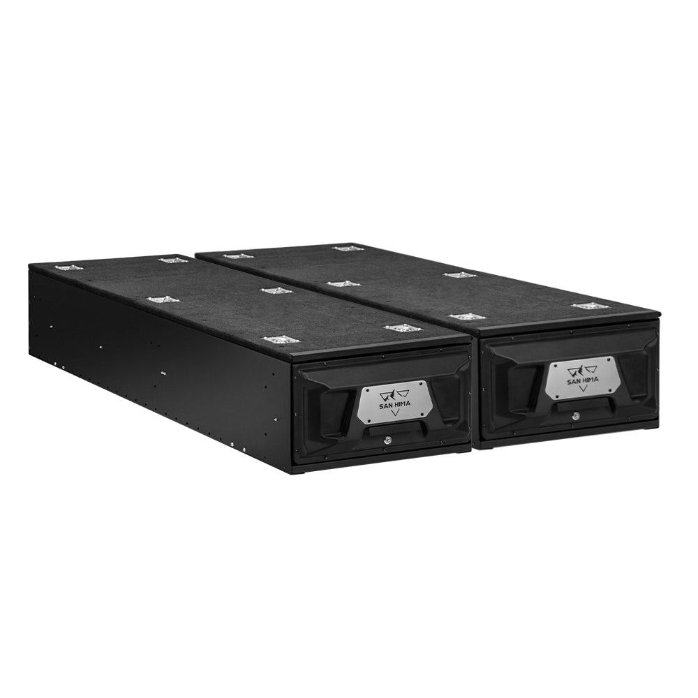 San Hima Lightweight 2X 1300mm 4WD Rear Drawer Vehicle Storage Lockable - Sunyee