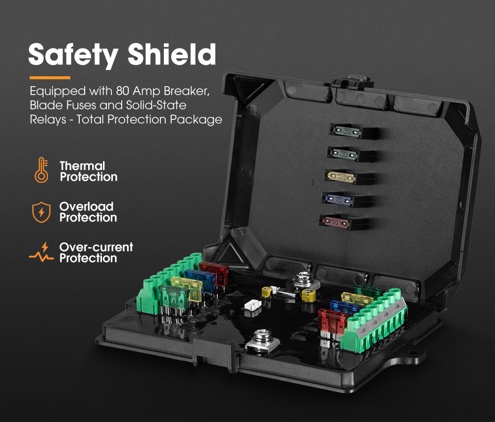San Hima 8 Gang Bluetooth Switch Panel 12V/24V ON-OFF LED Control For Car Boat - Sunyee