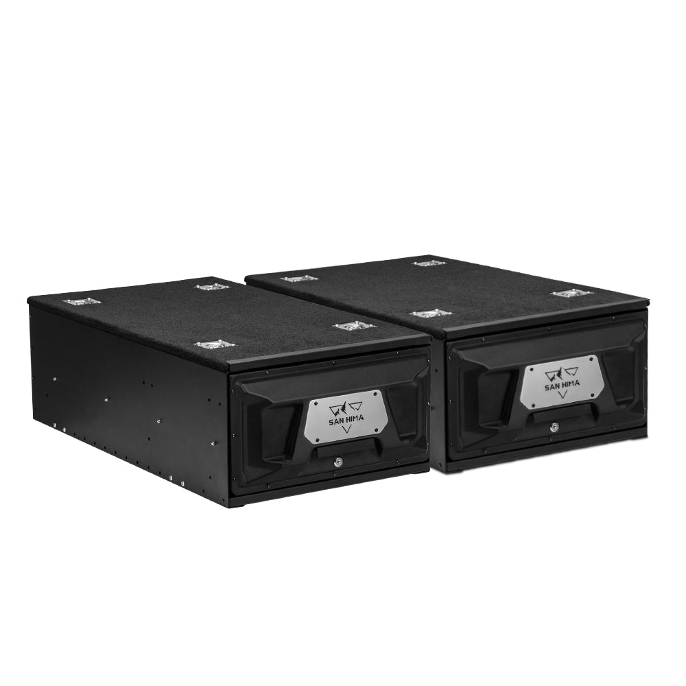 San Hima Lightweight 2X 900mm 4WD Rear Drawer Vehicle Storage Lockable - Sunyee